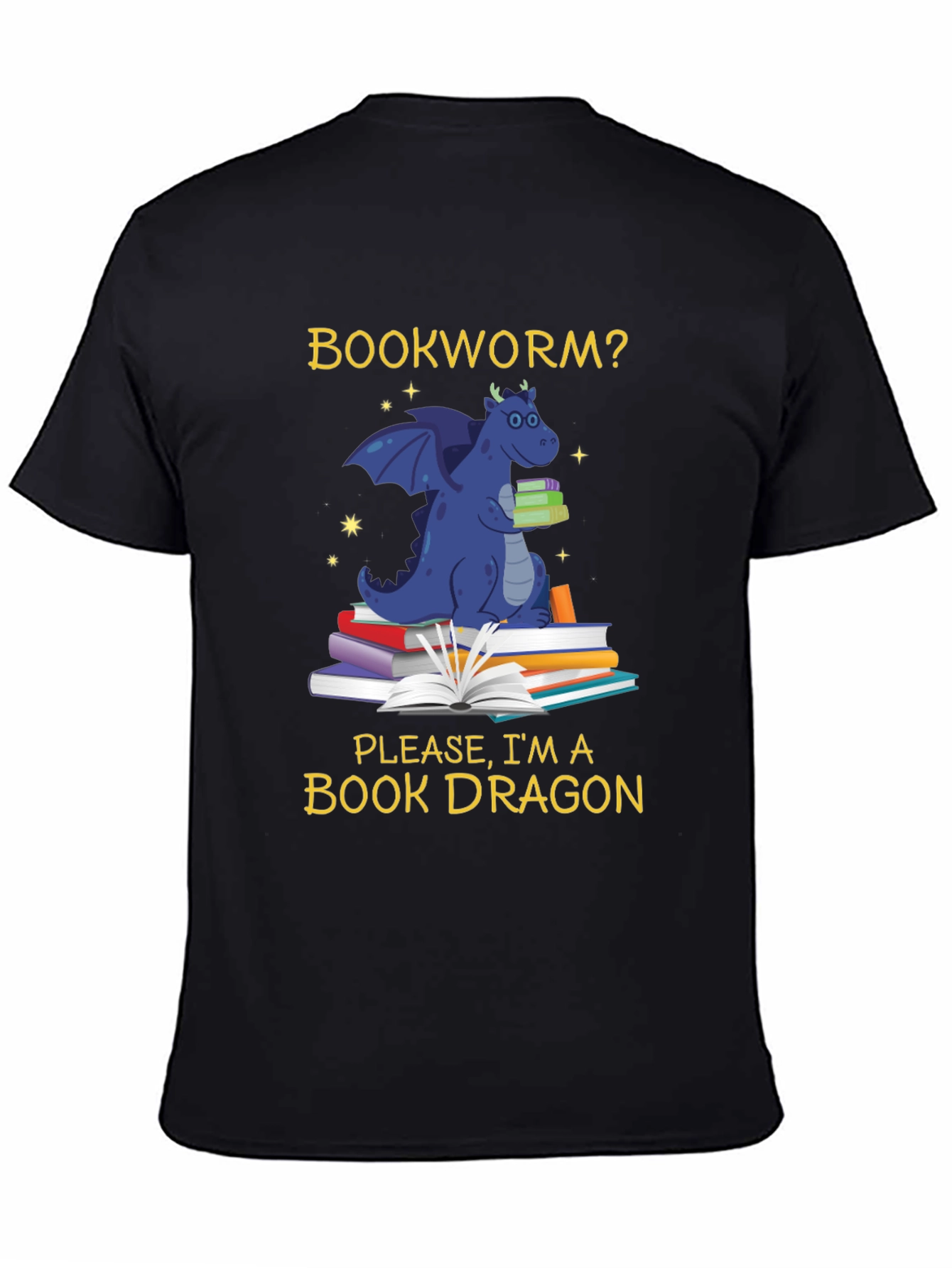 Book Dragon T-Shirt - Funny Bookworm Reading Tee