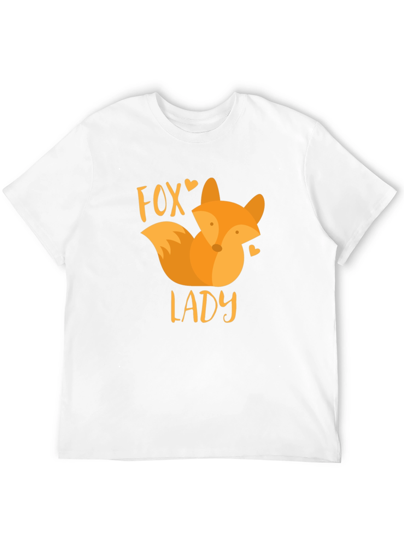 Fox Lady Graphic T-Shirt - Fun Animal Design