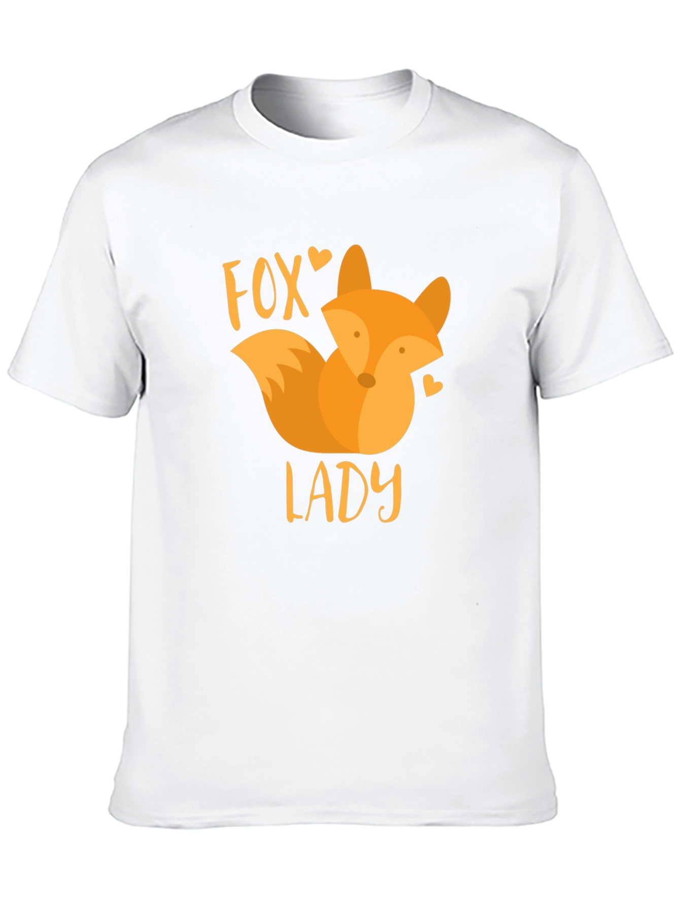 Fox Lady Graphic T-Shirt - Fun Animal Design