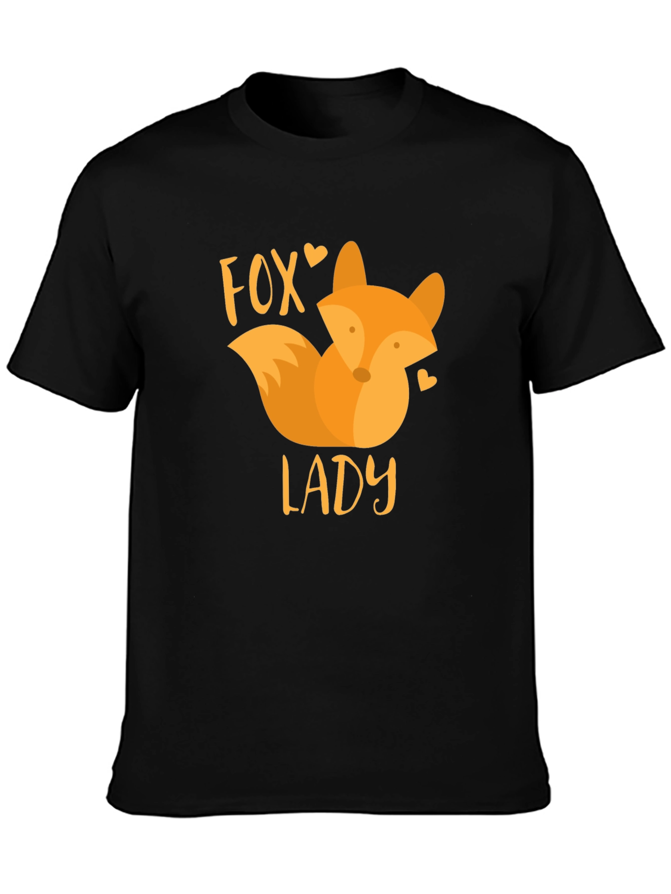 Fox Lady Graphic T-Shirt - Fun Animal Design