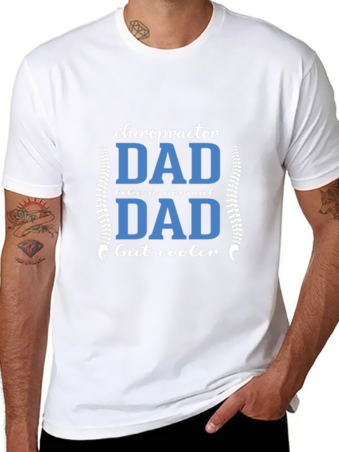 Chiropractor Dad T-Shirt - Cool Dad Edition