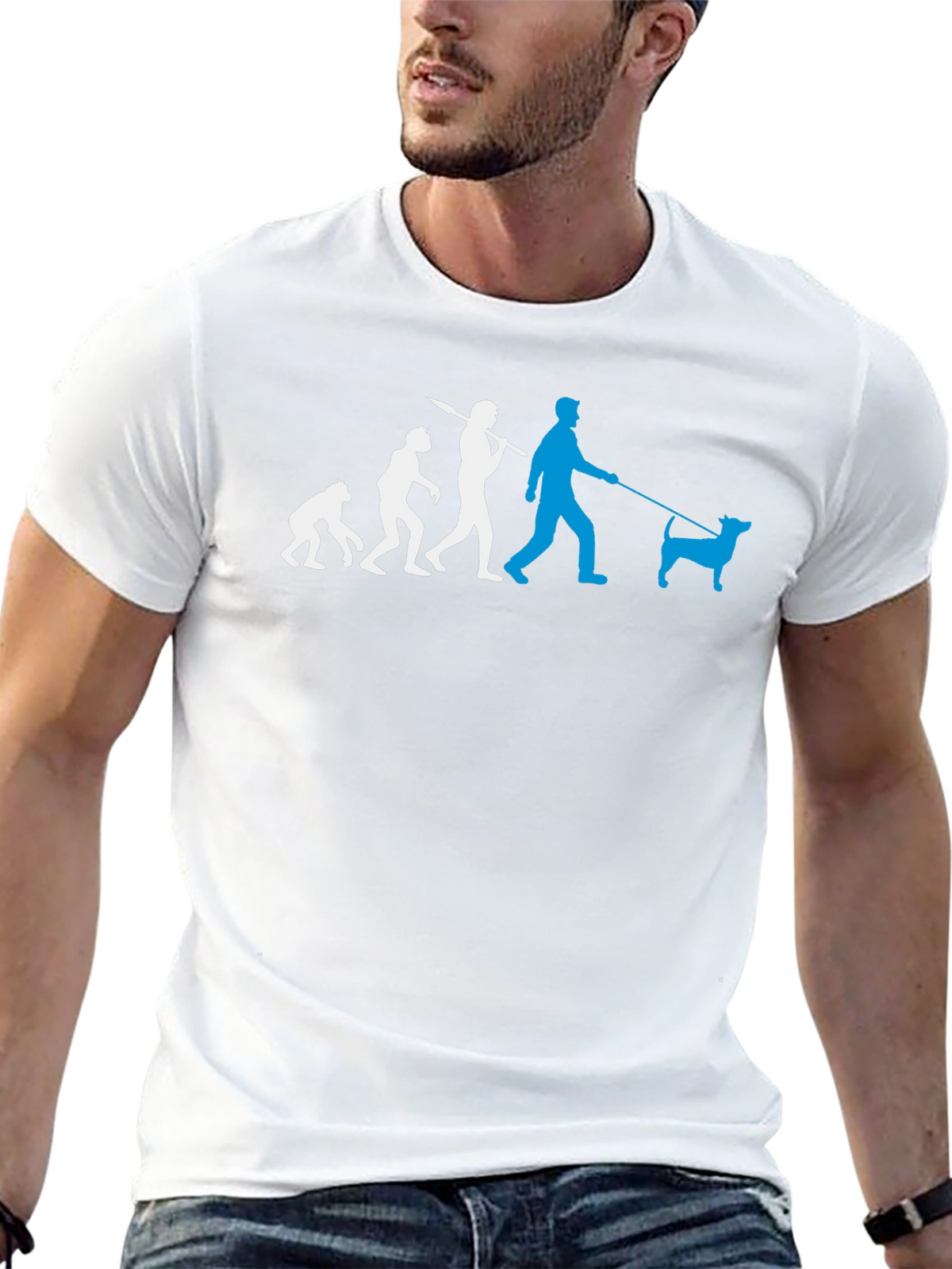 Evolution of Dog Walker T-Shirt