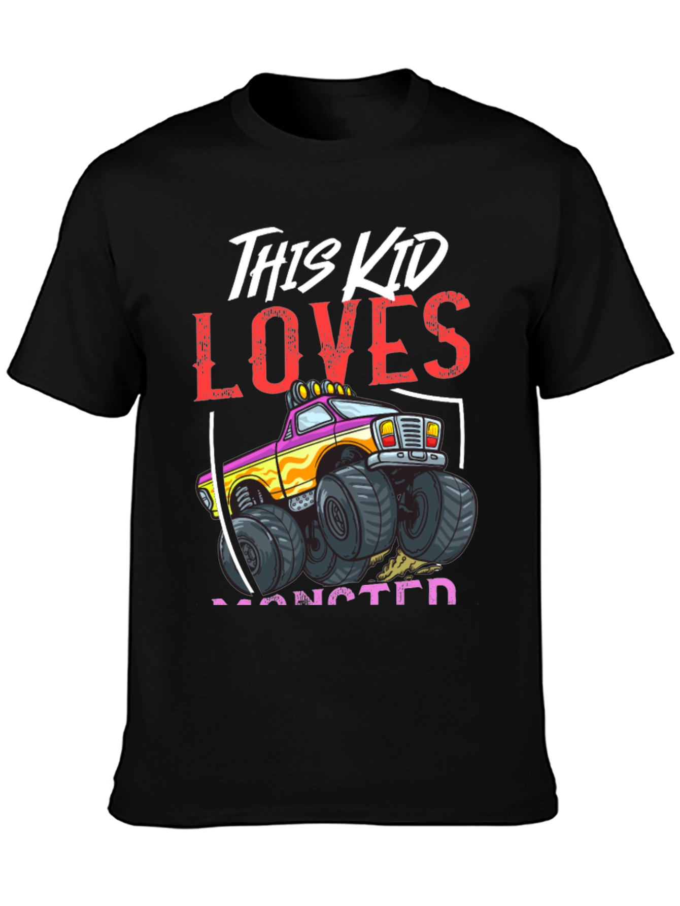 Monster Truck Kids Graphic T-Shirt