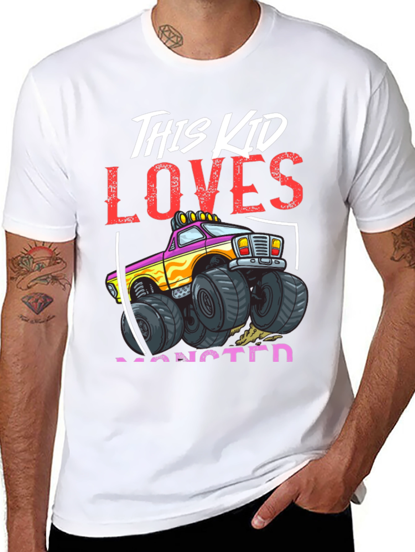 Monster Truck Kids Graphic T-Shirt