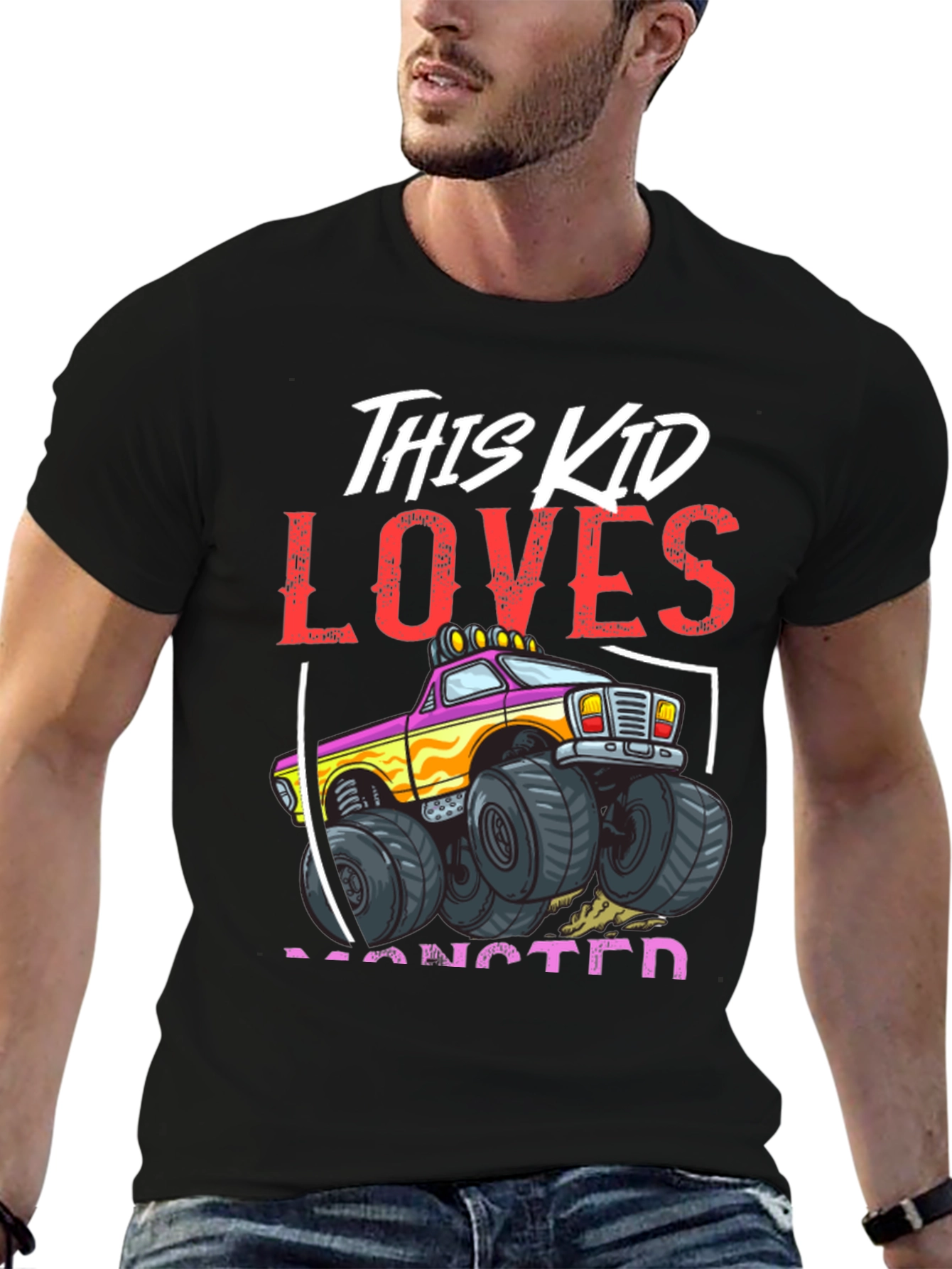 Monster Truck Kids Graphic T-Shirt