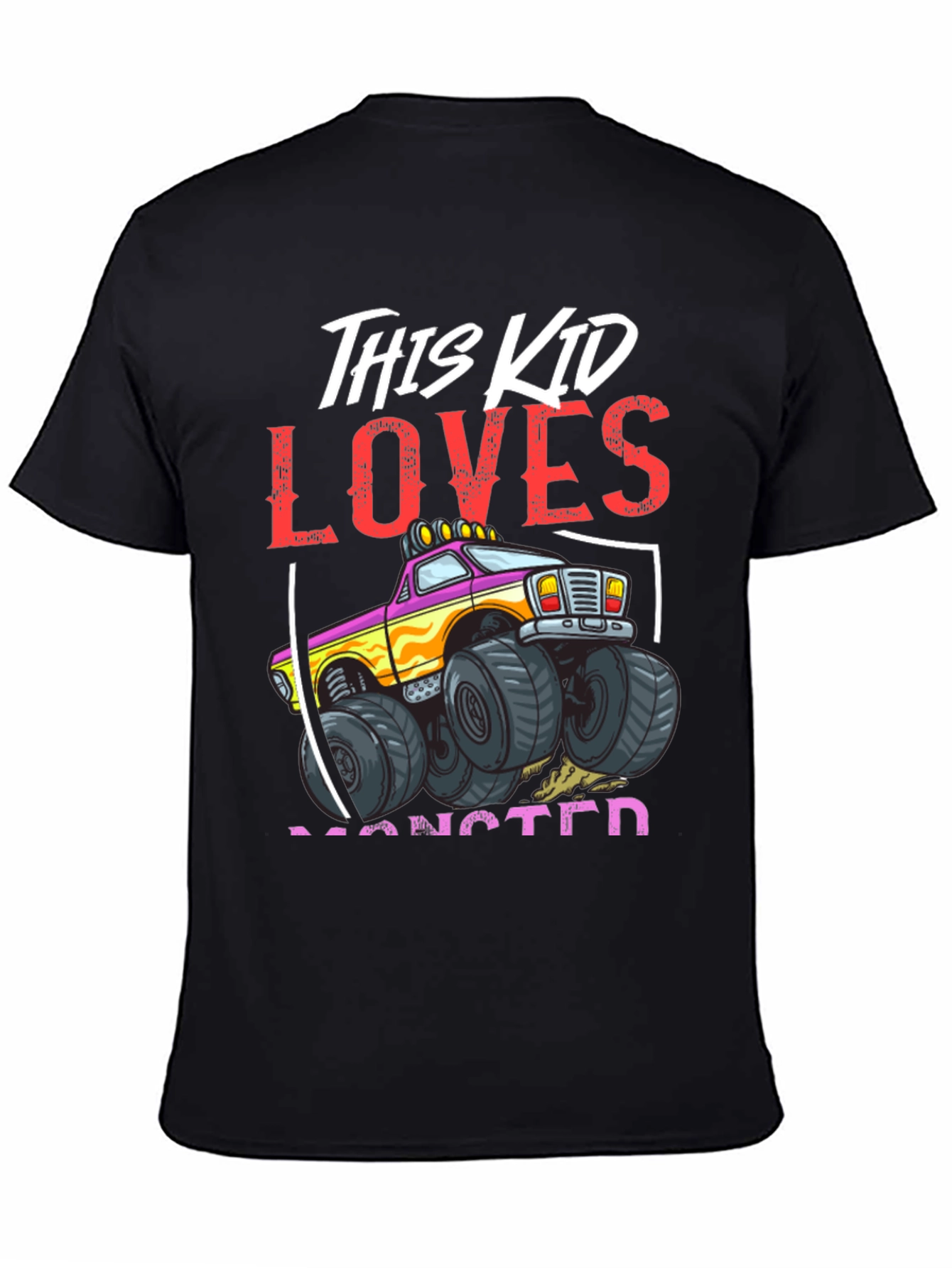 Monster Truck Kids Graphic T-Shirt