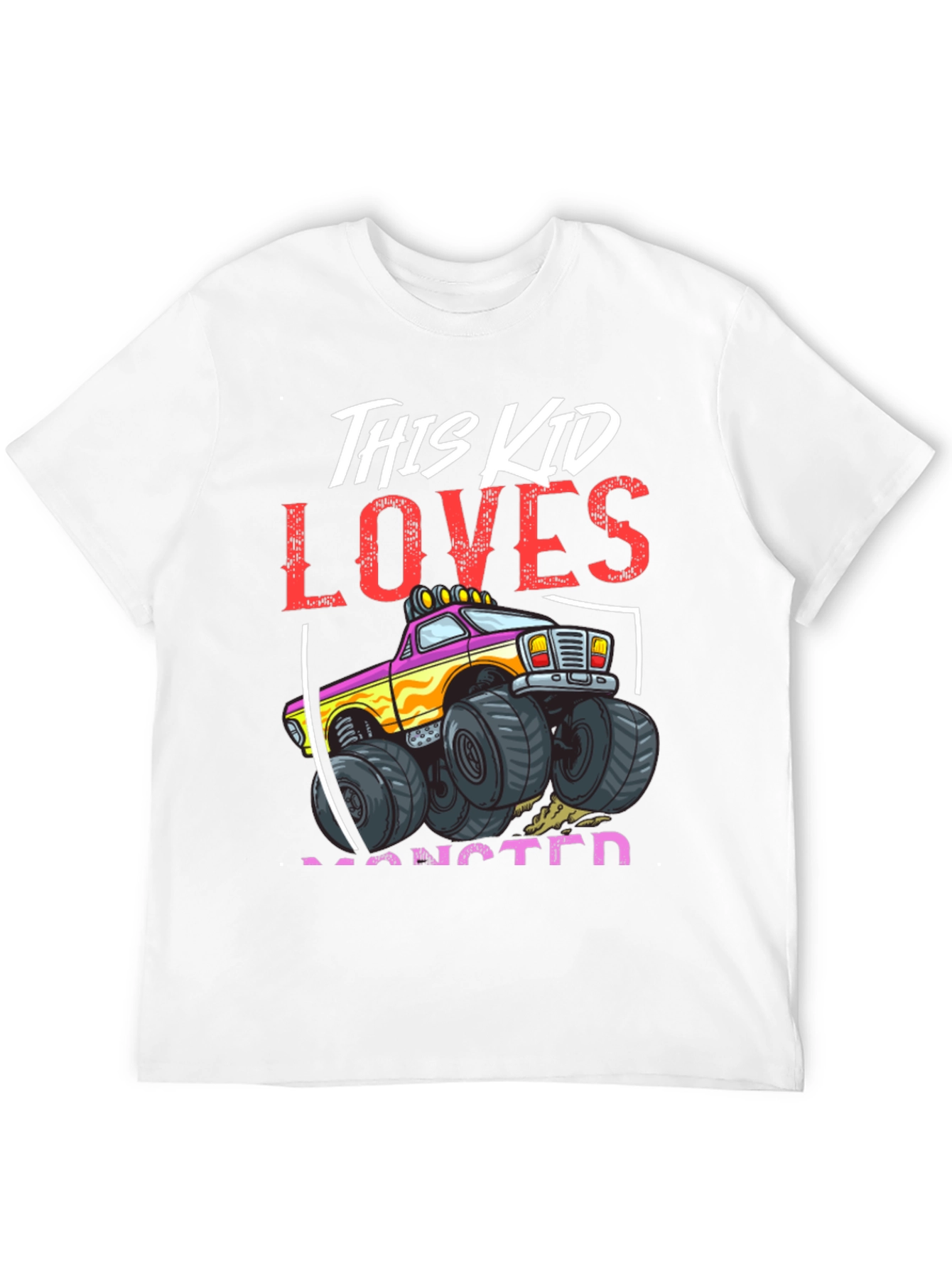 Monster Truck Kids Graphic T-Shirt