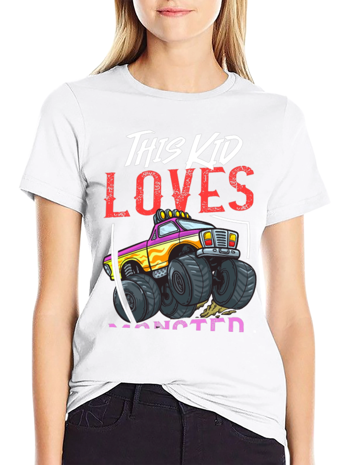 Monster Truck Kids Graphic T-Shirt