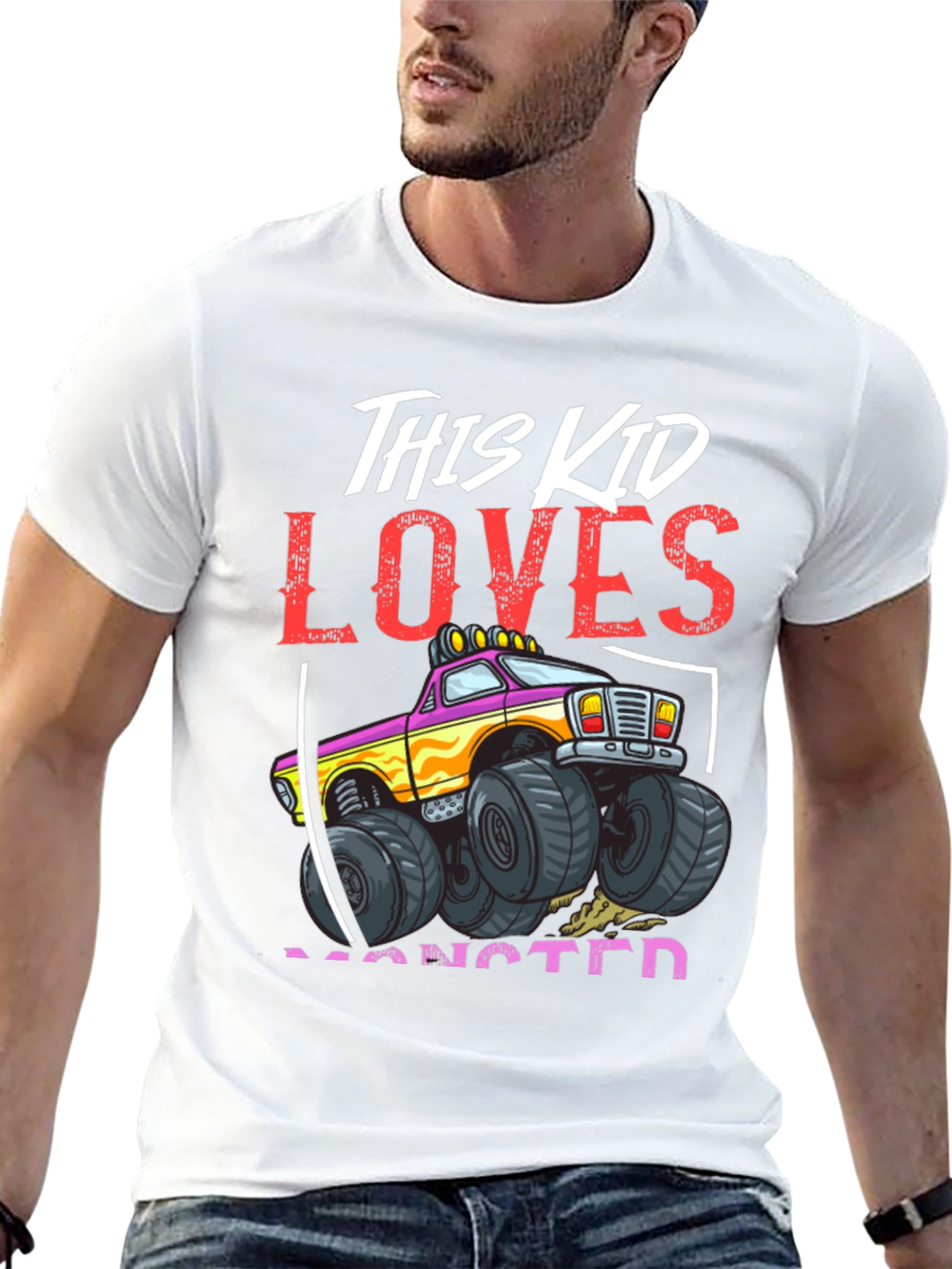 Monster Truck Kids Graphic T-Shirt