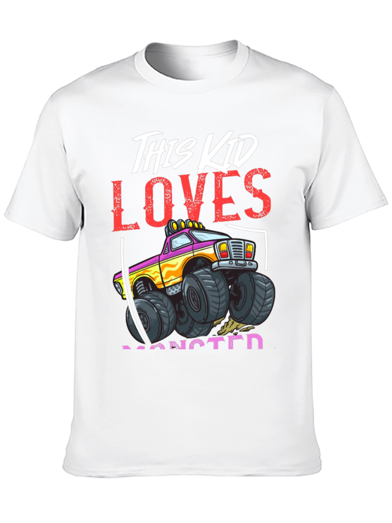 Monster Truck Kids Graphic T-Shirt