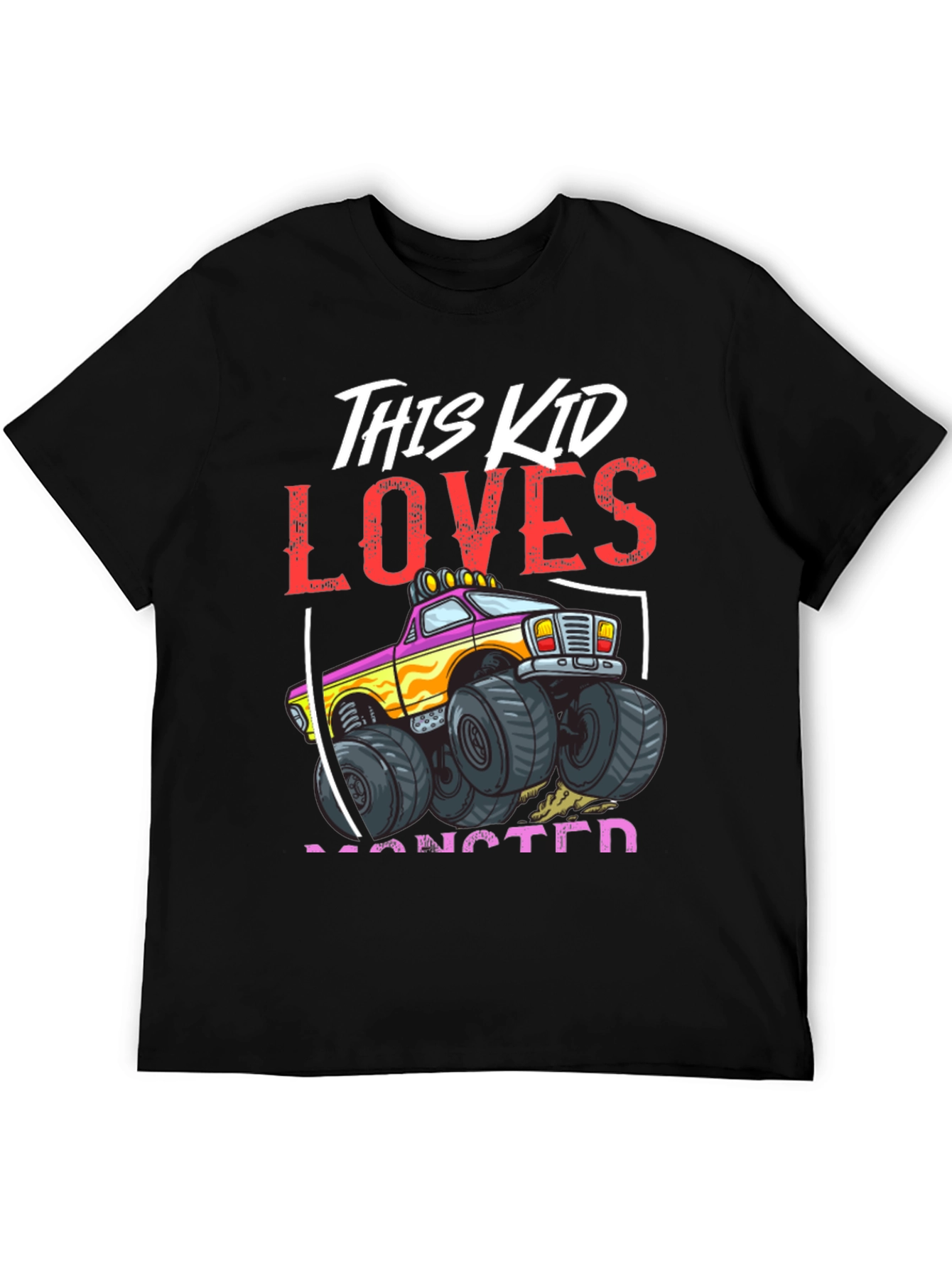 Monster Truck Kids Graphic T-Shirt
