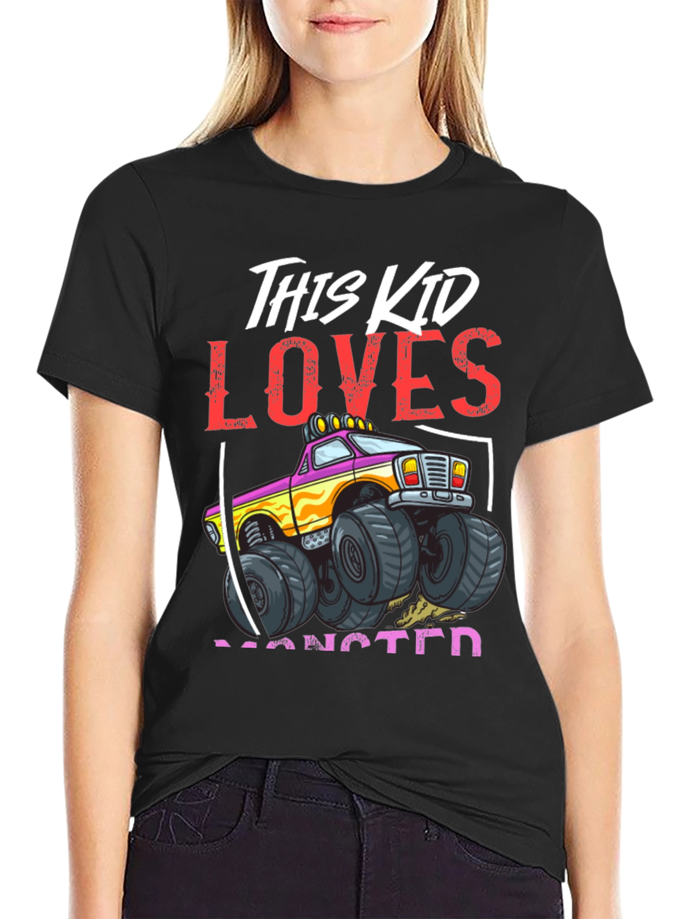 Monster Truck Kids Graphic T-Shirt