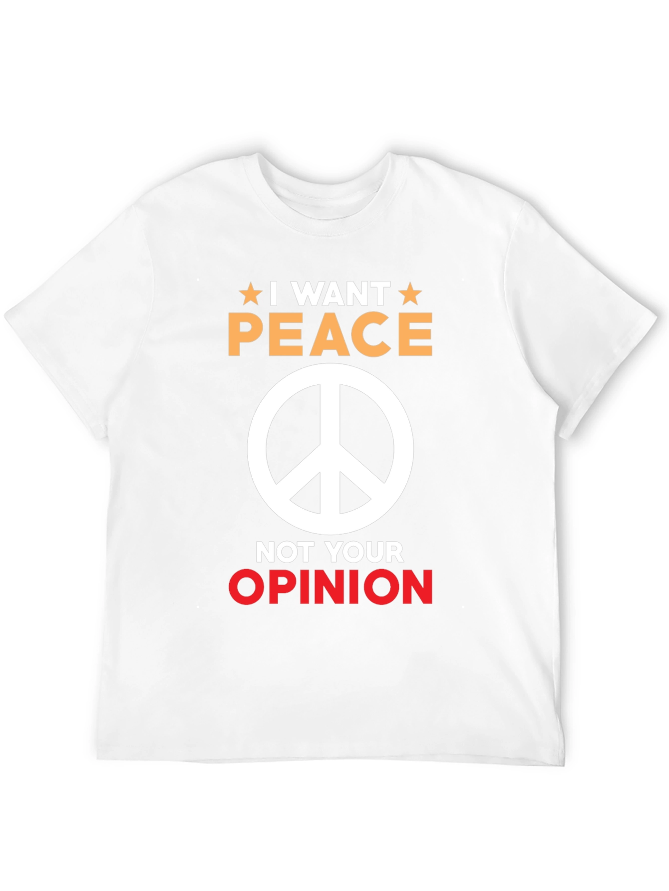 I Want Peace Graphic Tee - Unisex Black T-Shirt
