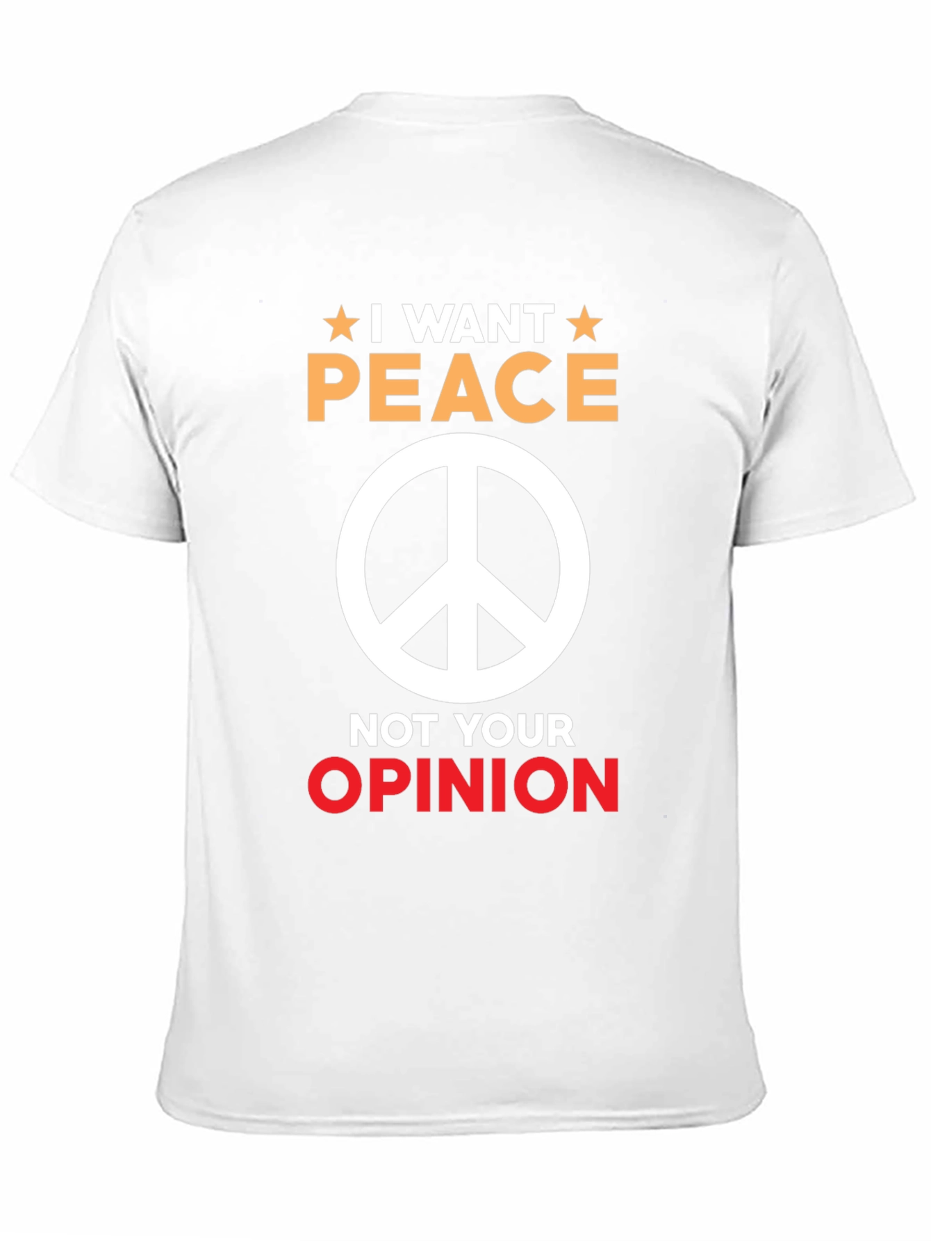 I Want Peace Graphic Tee - Unisex Black T-Shirt