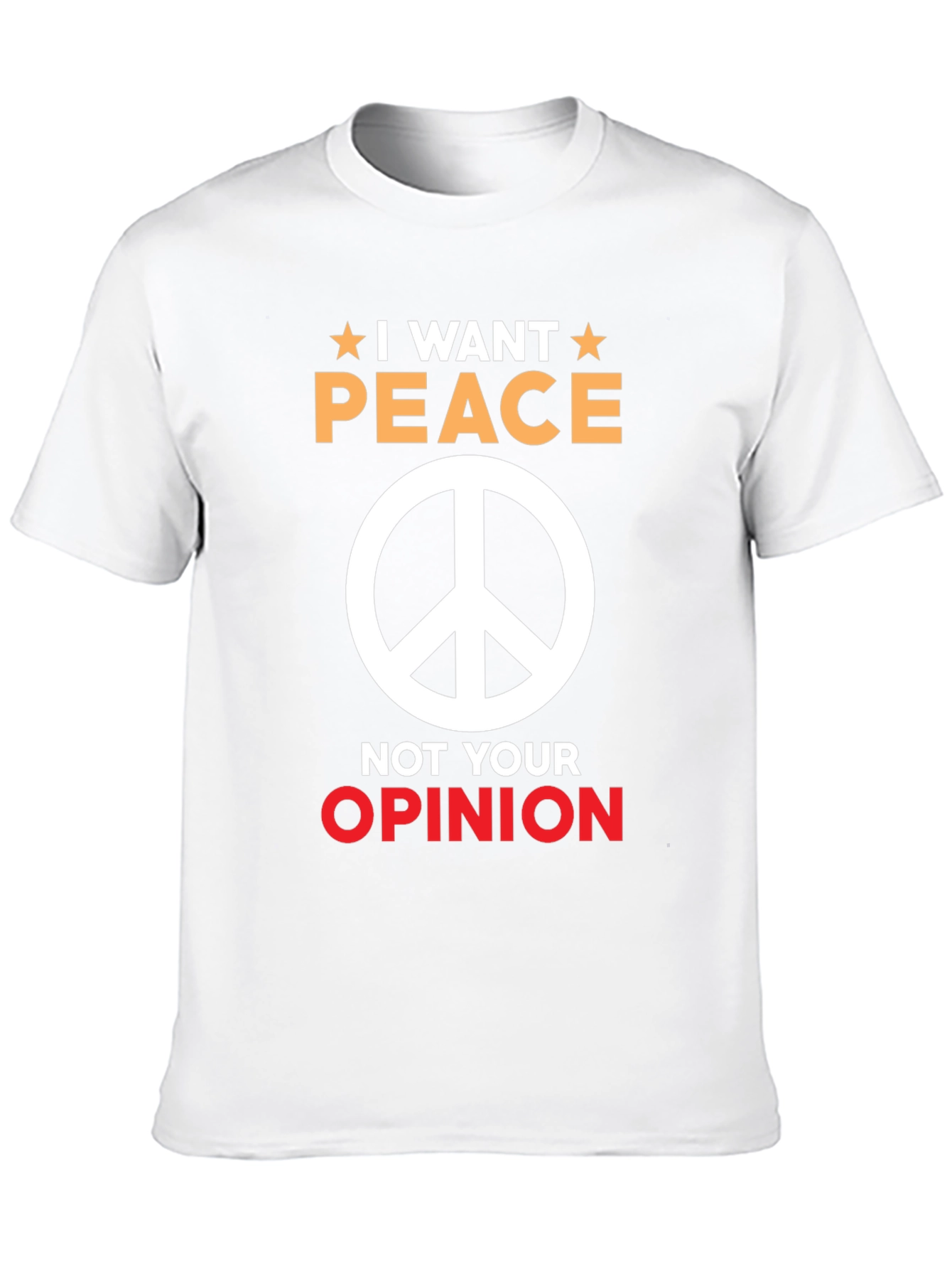 I Want Peace Graphic Tee - Unisex Black T-Shirt