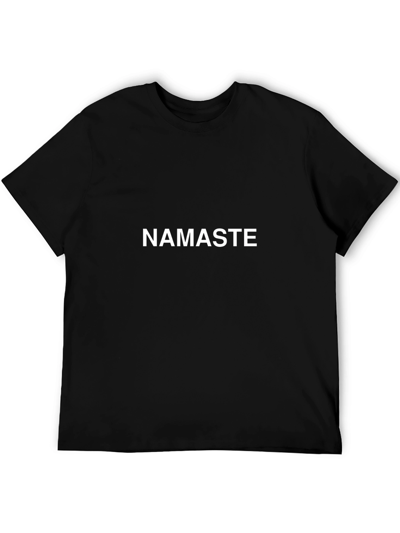 Namaste Graphic Tee - Casual Black T-Shirt