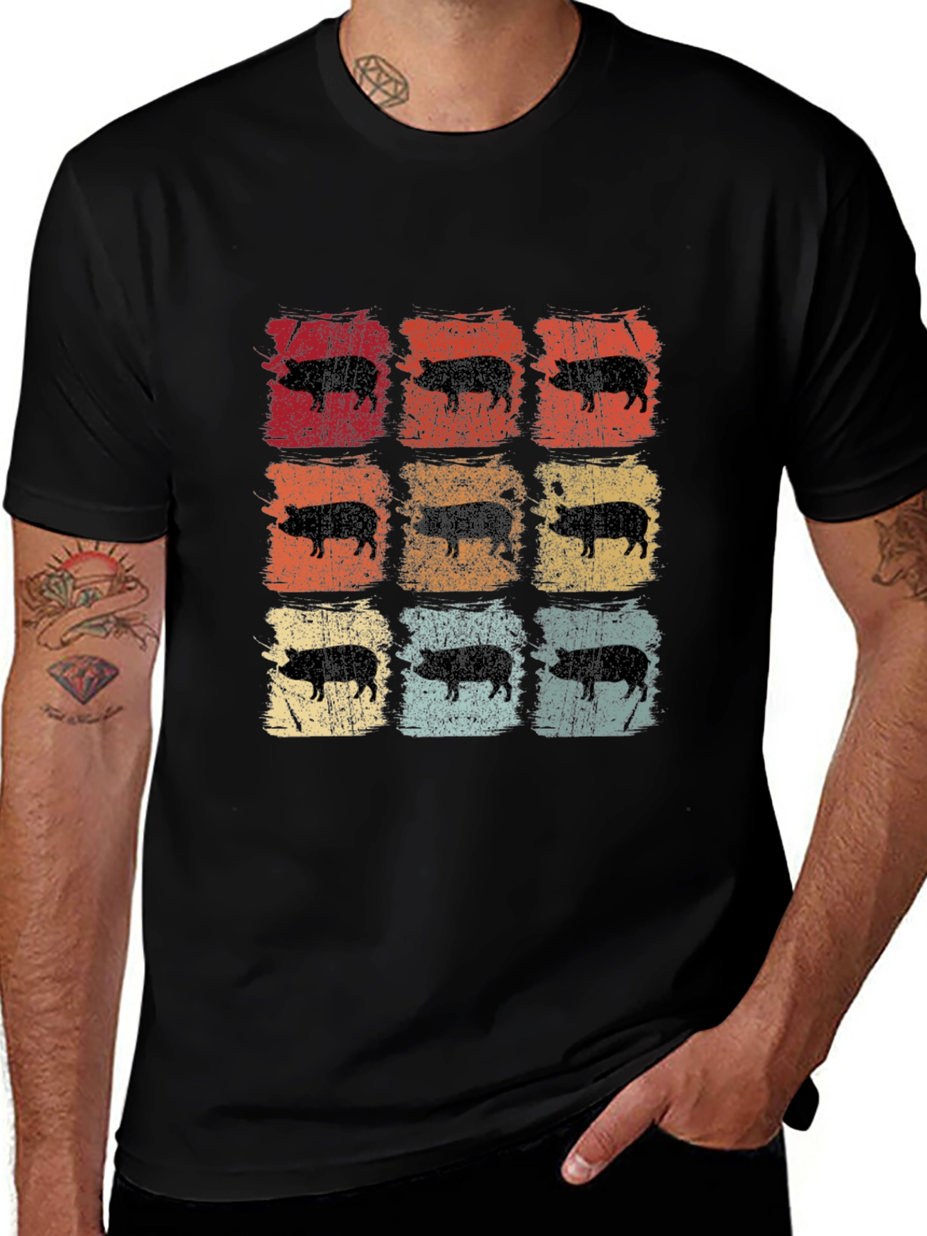 Retro Pig Graphic Tee