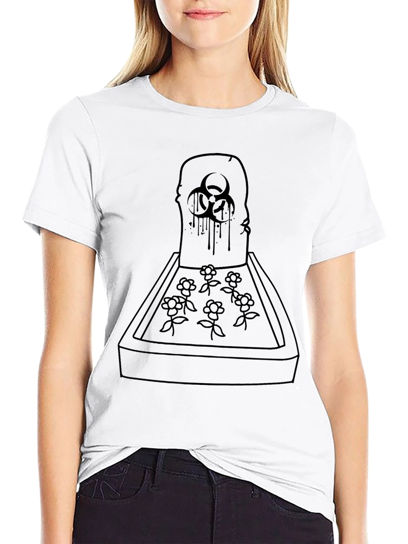 Biohazard Tombstone Graphic T-Shirt