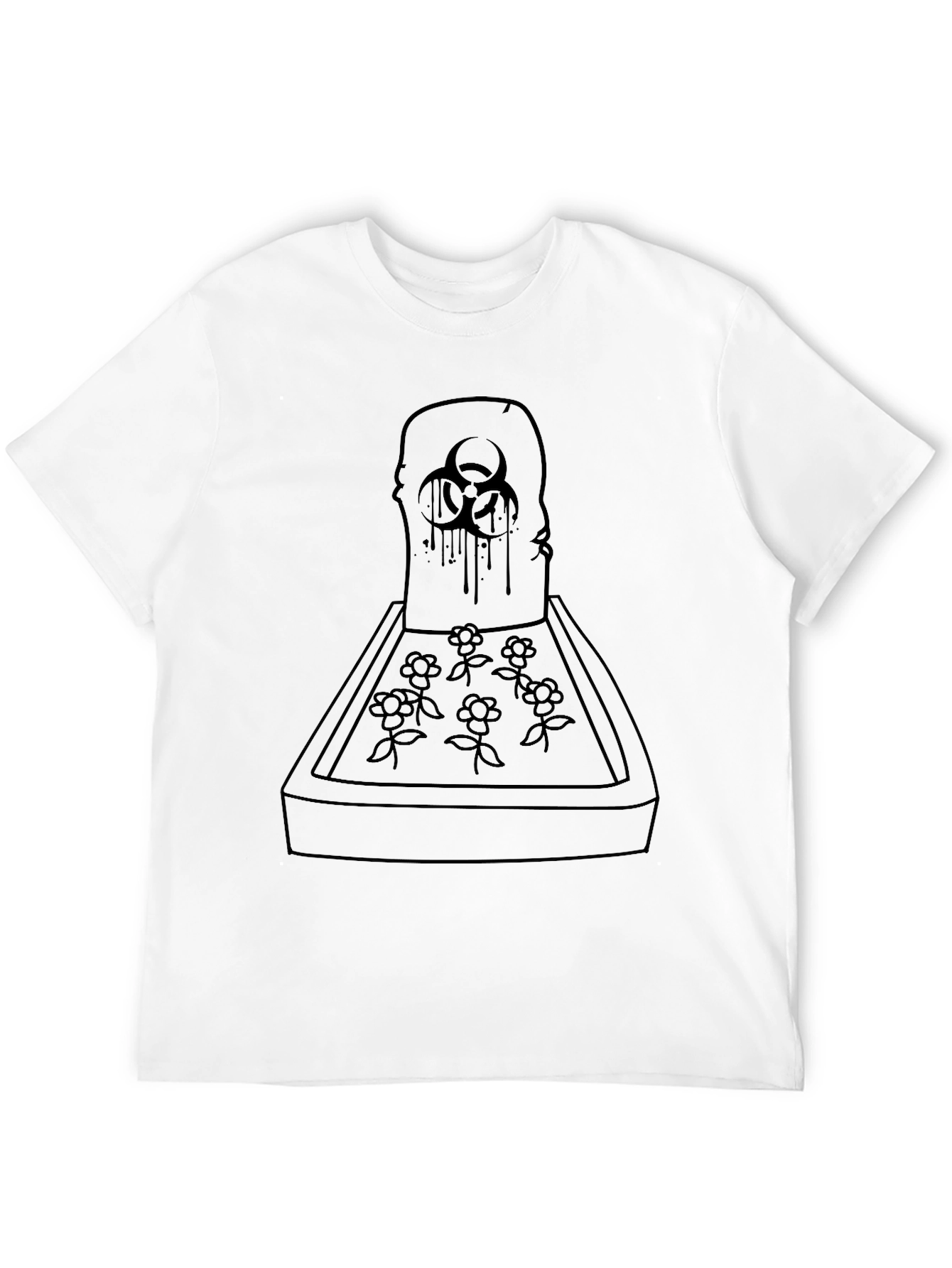 Biohazard Tombstone Graphic T-Shirt