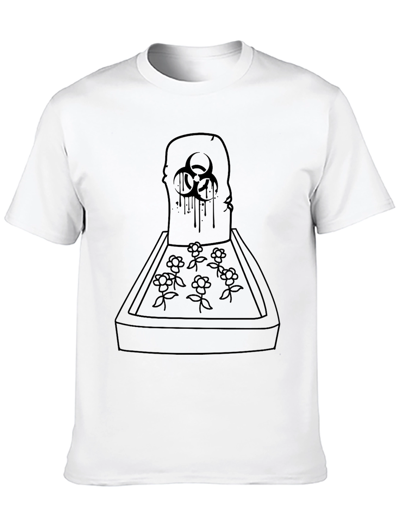 Biohazard Tombstone Graphic T-Shirt