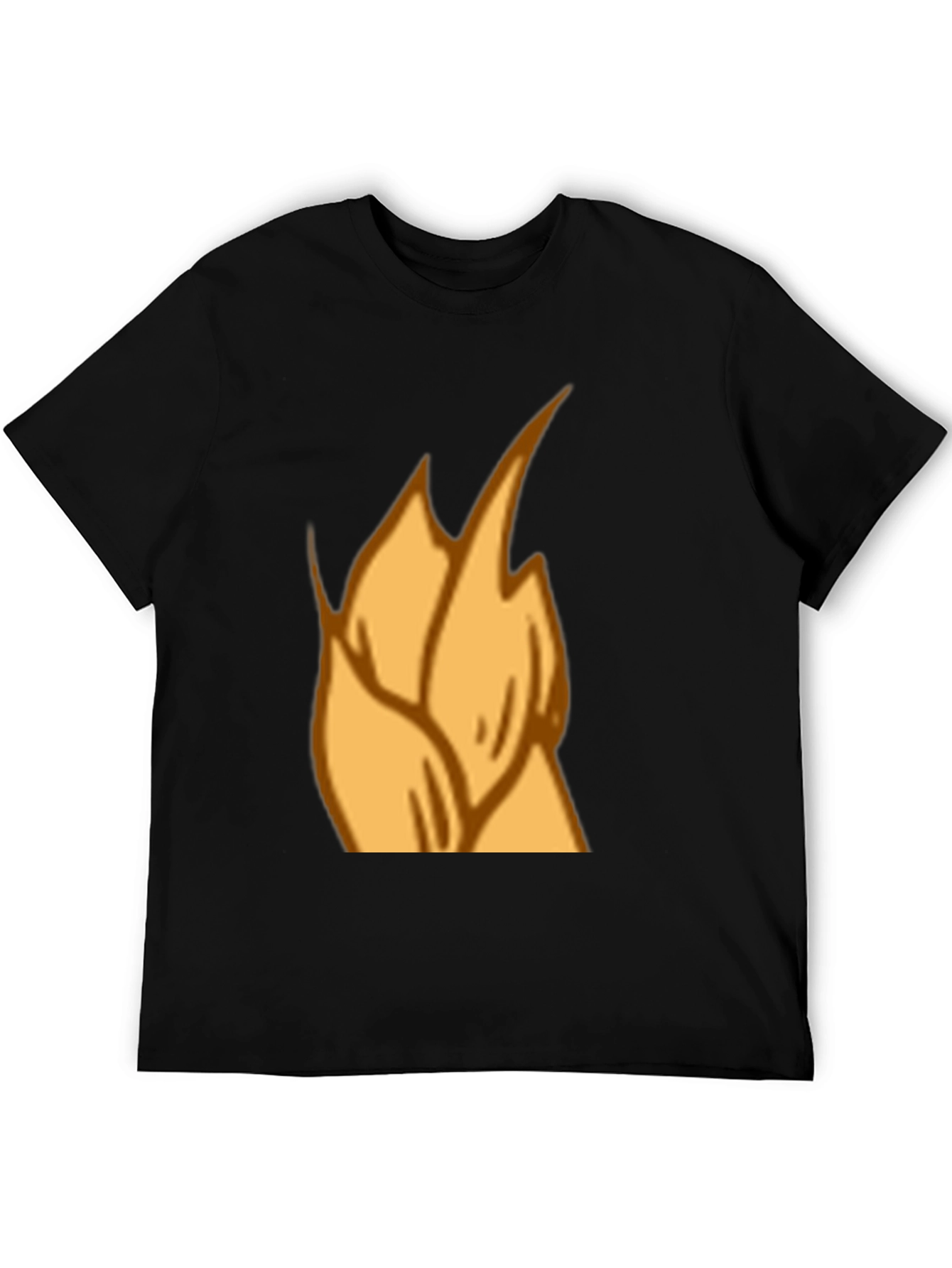 Flame Graphic Black T-Shirt - Casual Style