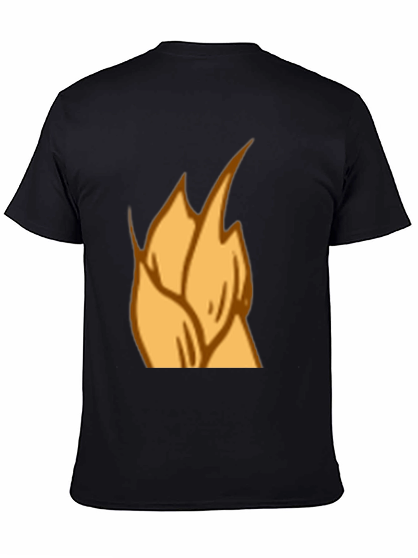 Flame Graphic Black T-Shirt - Casual Style