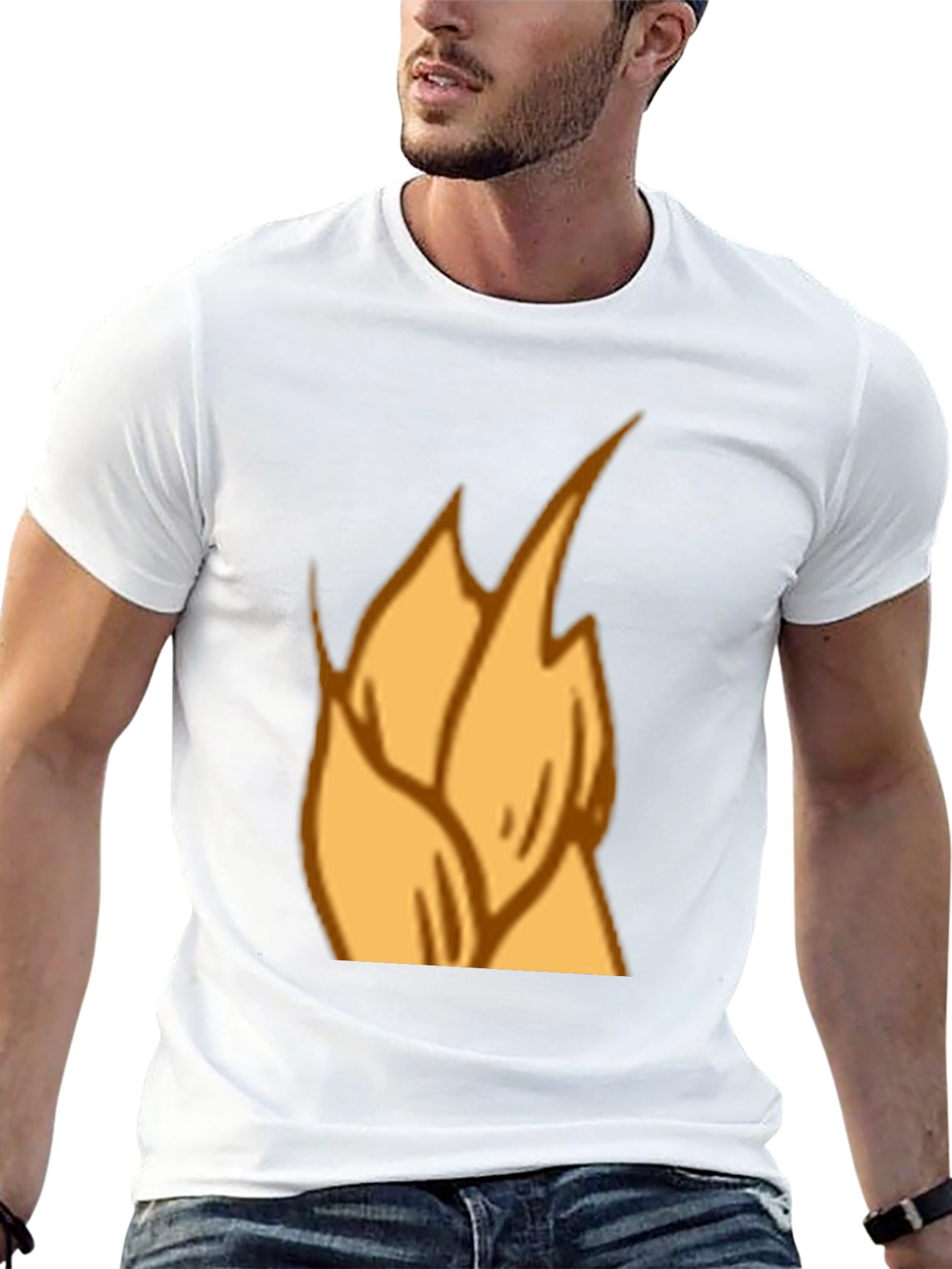 Flame Graphic Black T-Shirt - Casual Style