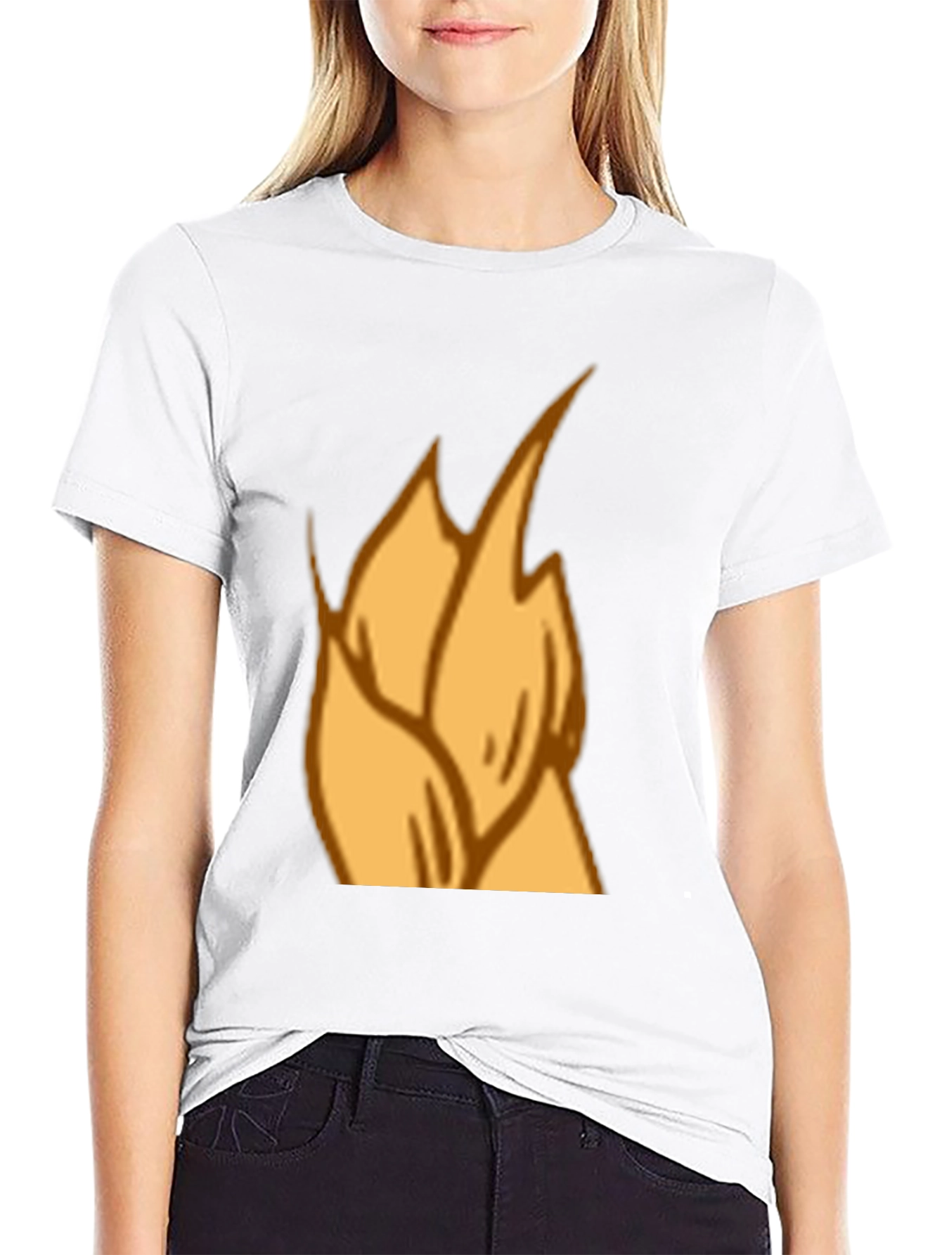 Flame Graphic Black T-Shirt - Casual Style