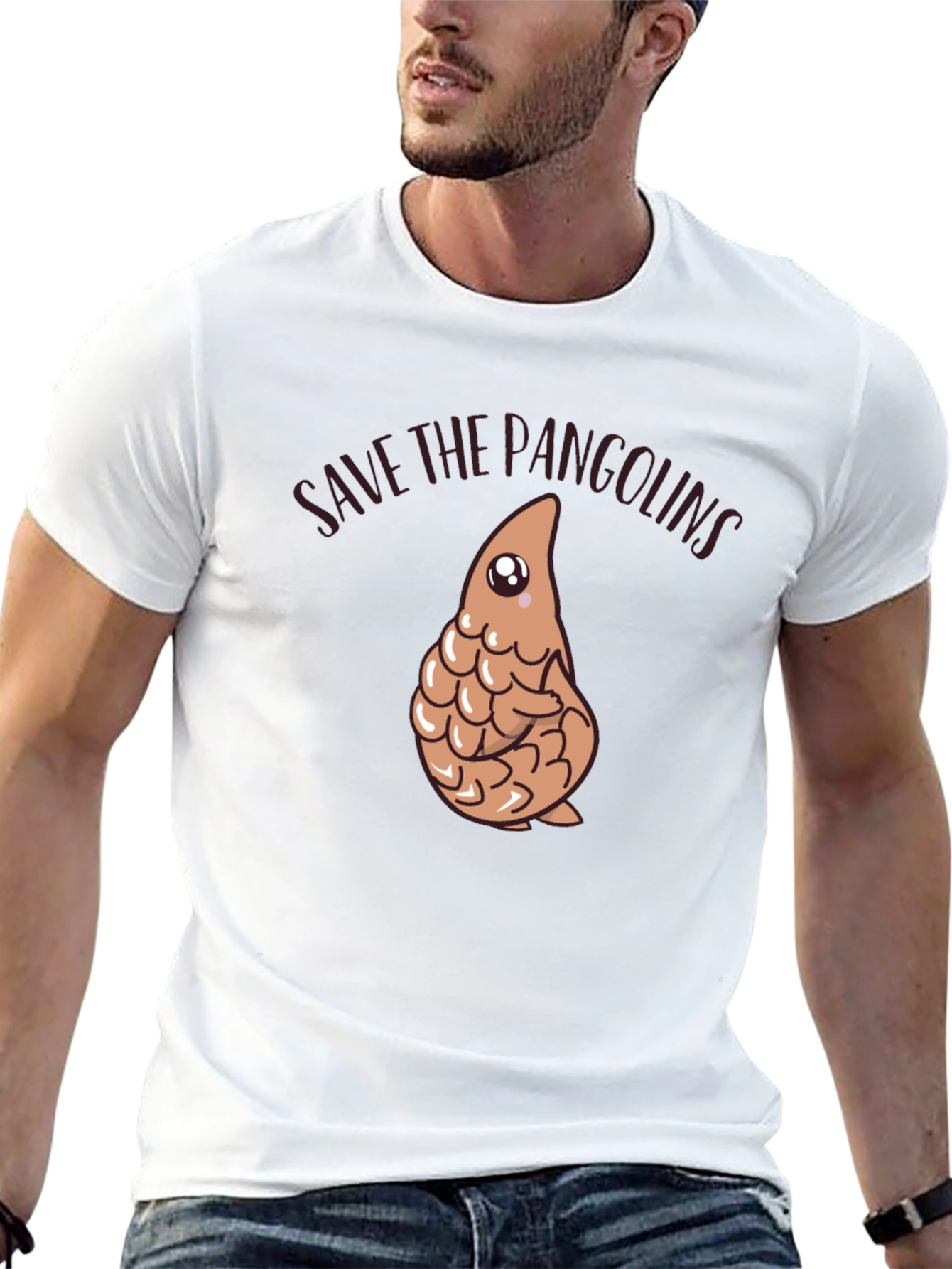 Save The Pangolins Black T-Shirt