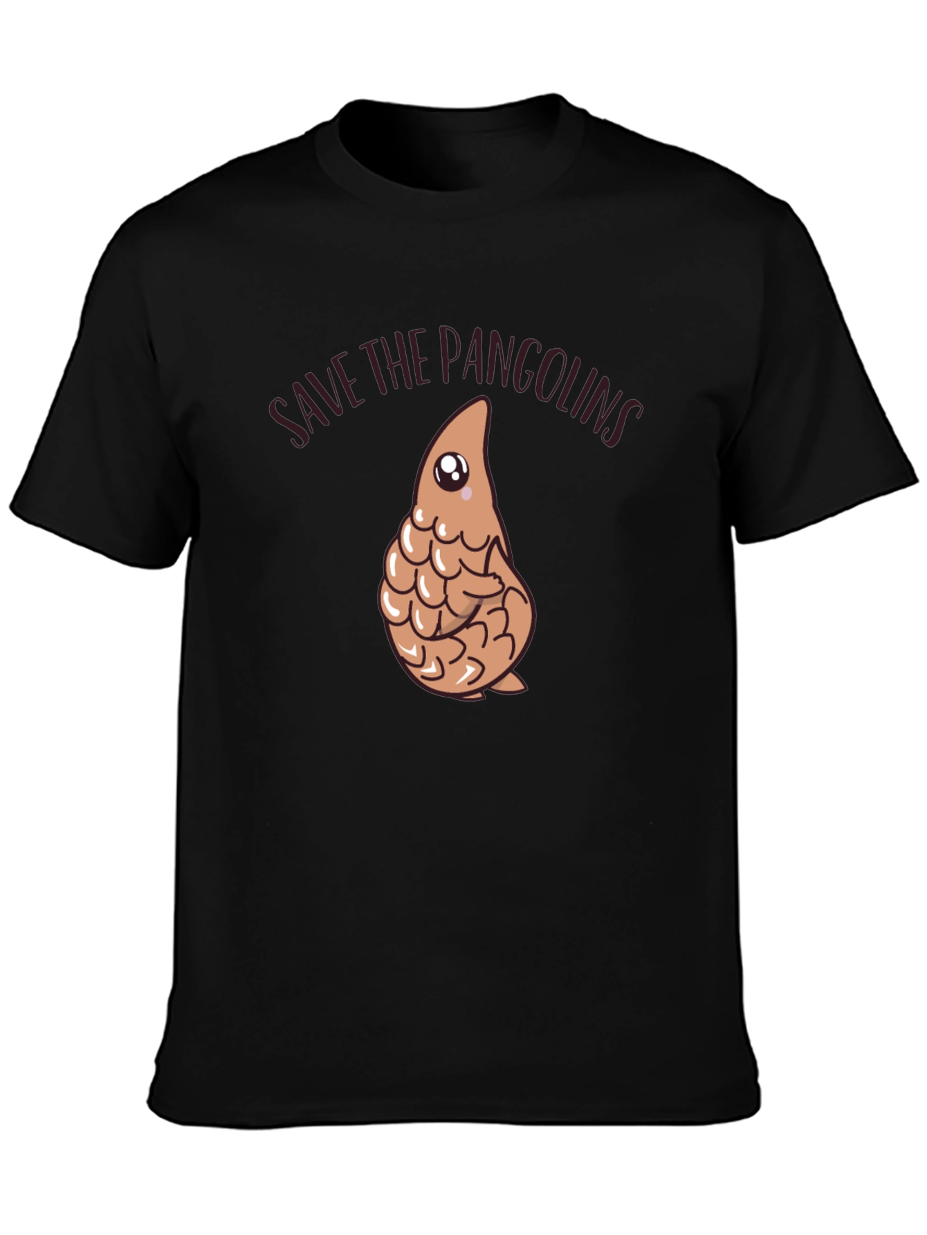 Save The Pangolins Black T-Shirt