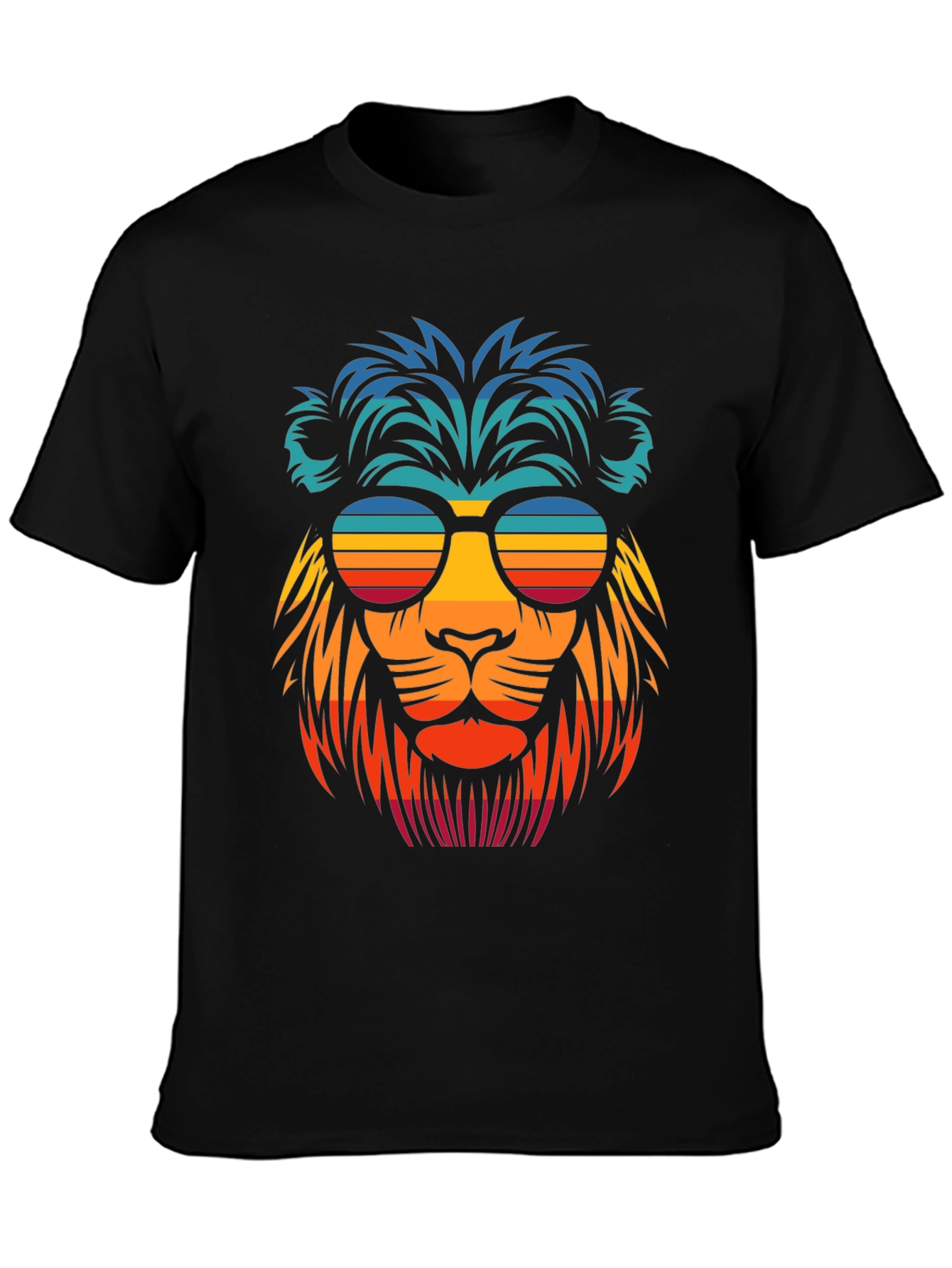 Cool Lion Retro Sunglasses Graphic Tee