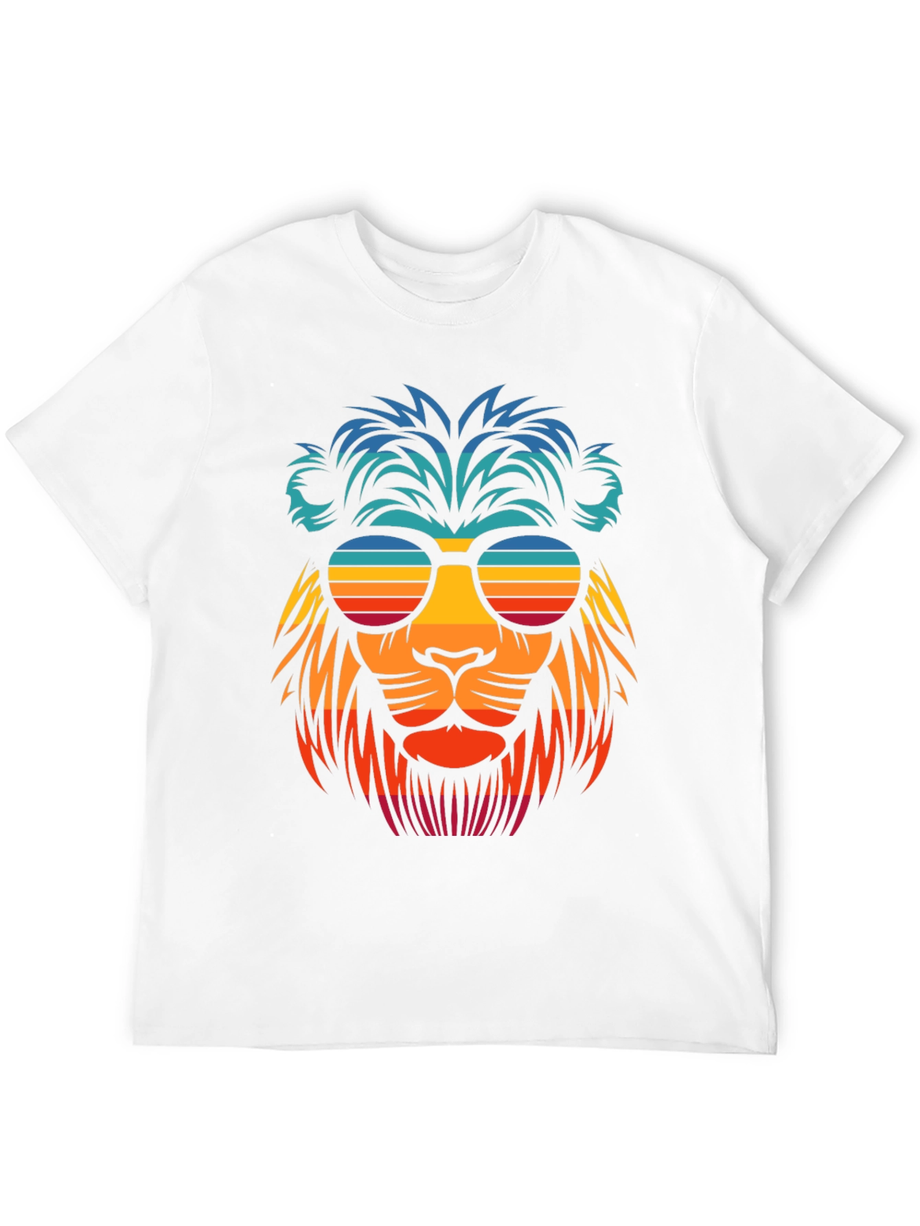 Cool Lion Retro Sunglasses Graphic Tee