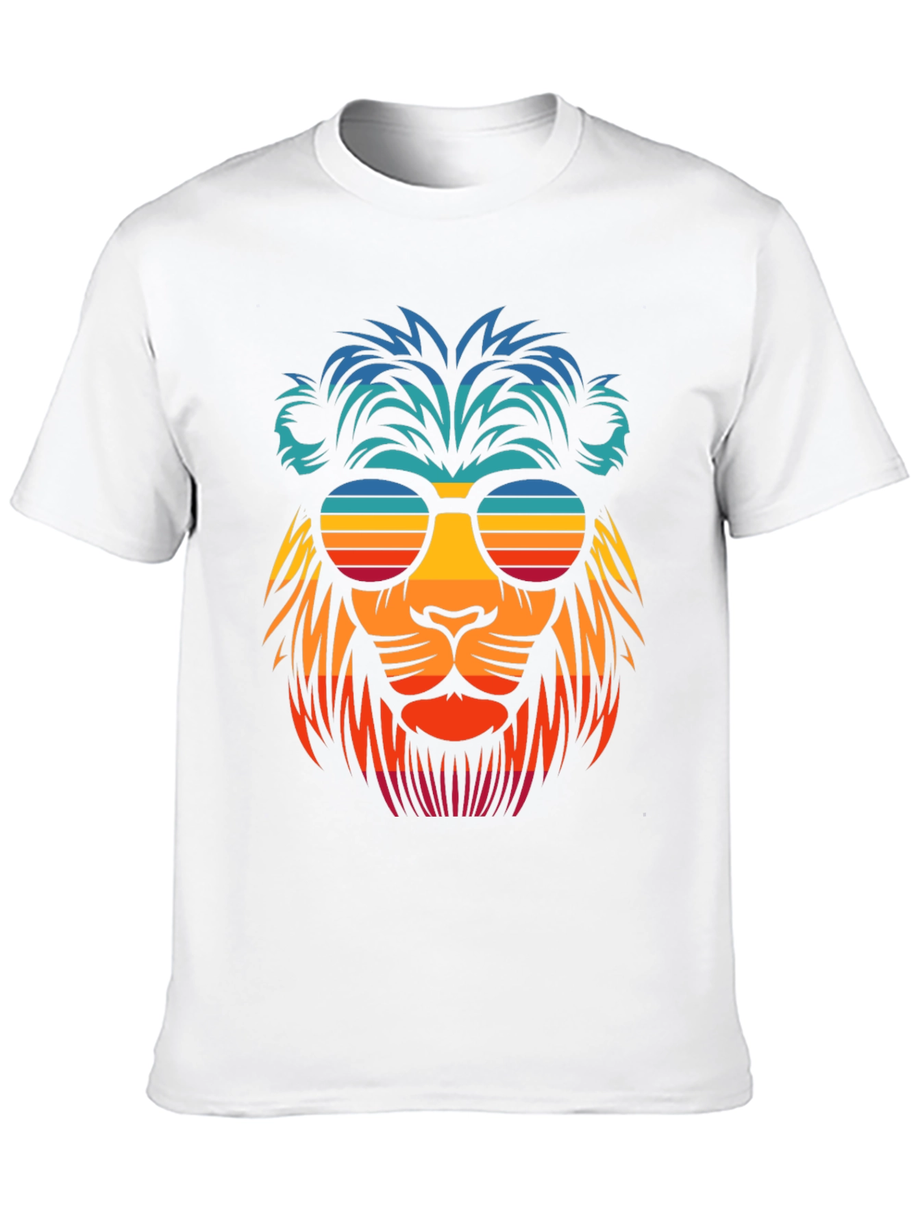 Cool Lion Retro Sunglasses Graphic Tee