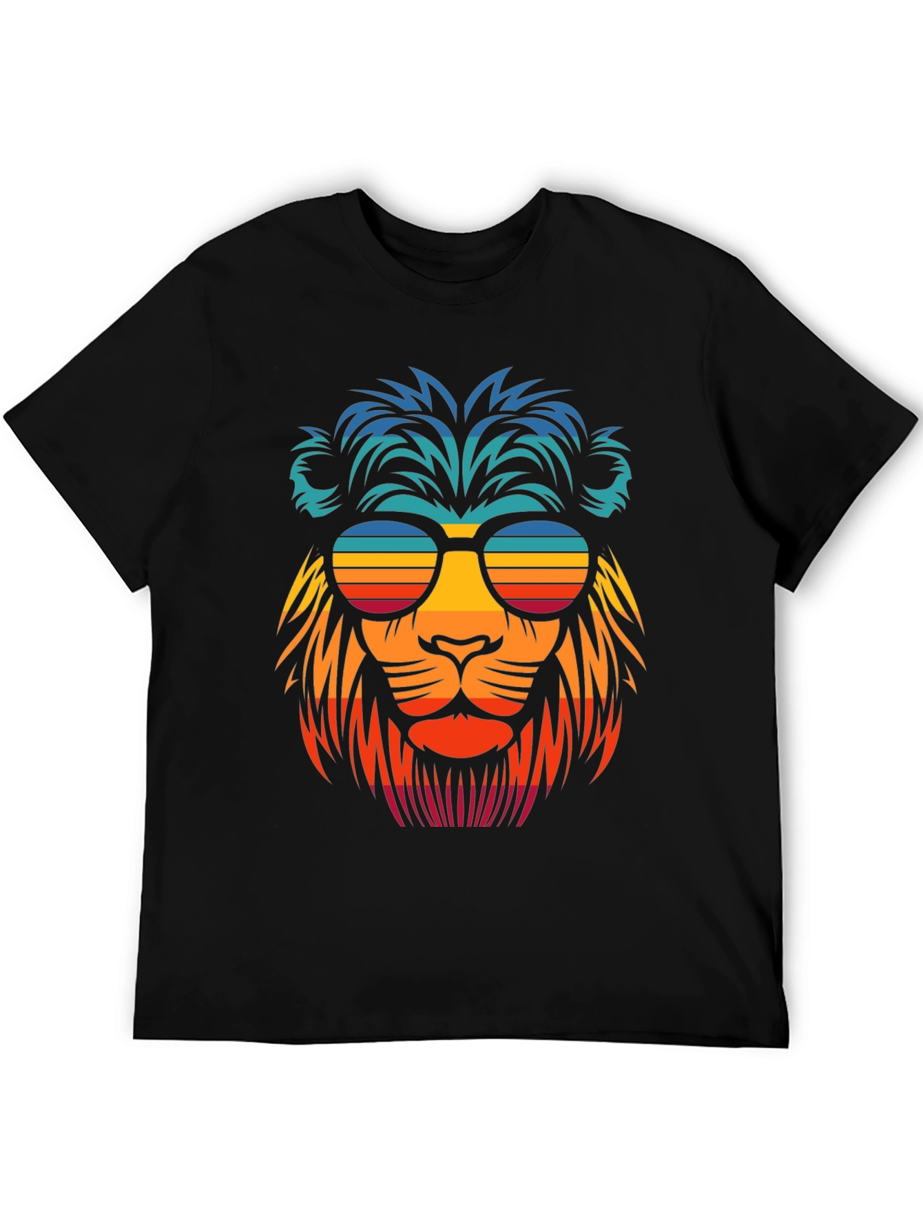 Cool Lion Retro Sunglasses Graphic Tee