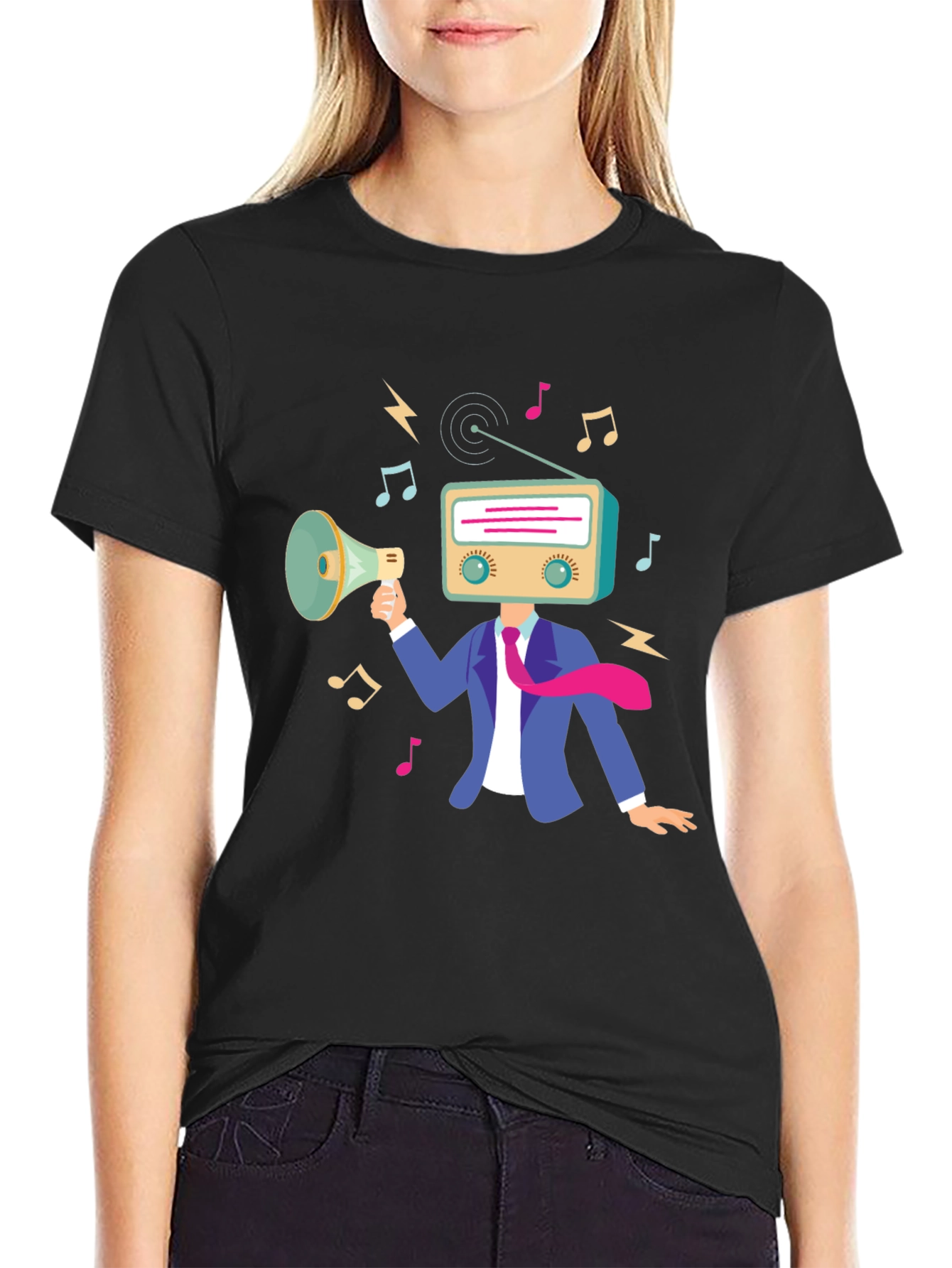 Radio Head Music T-Shirt - Black Graphic Tee