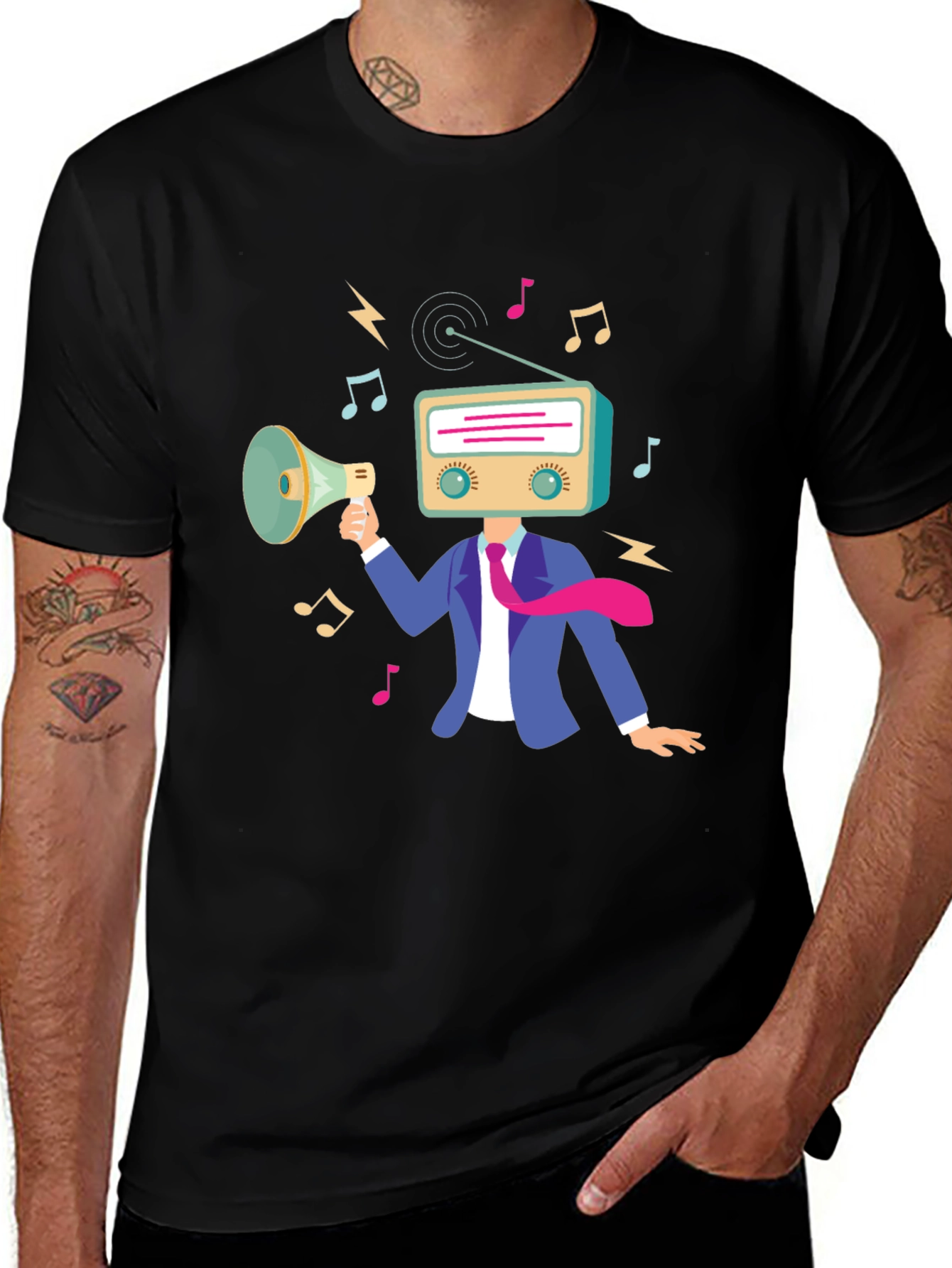 Radio Head Music T-Shirt - Black Graphic Tee