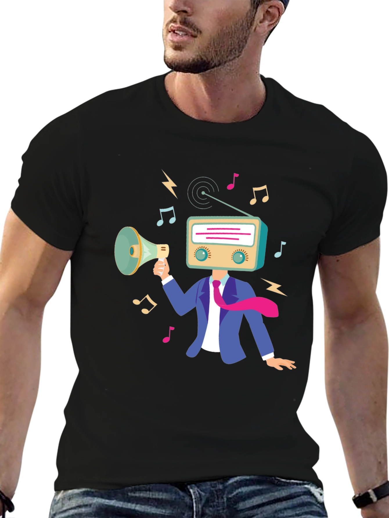 Radio Head Music T-Shirt - Black Graphic Tee