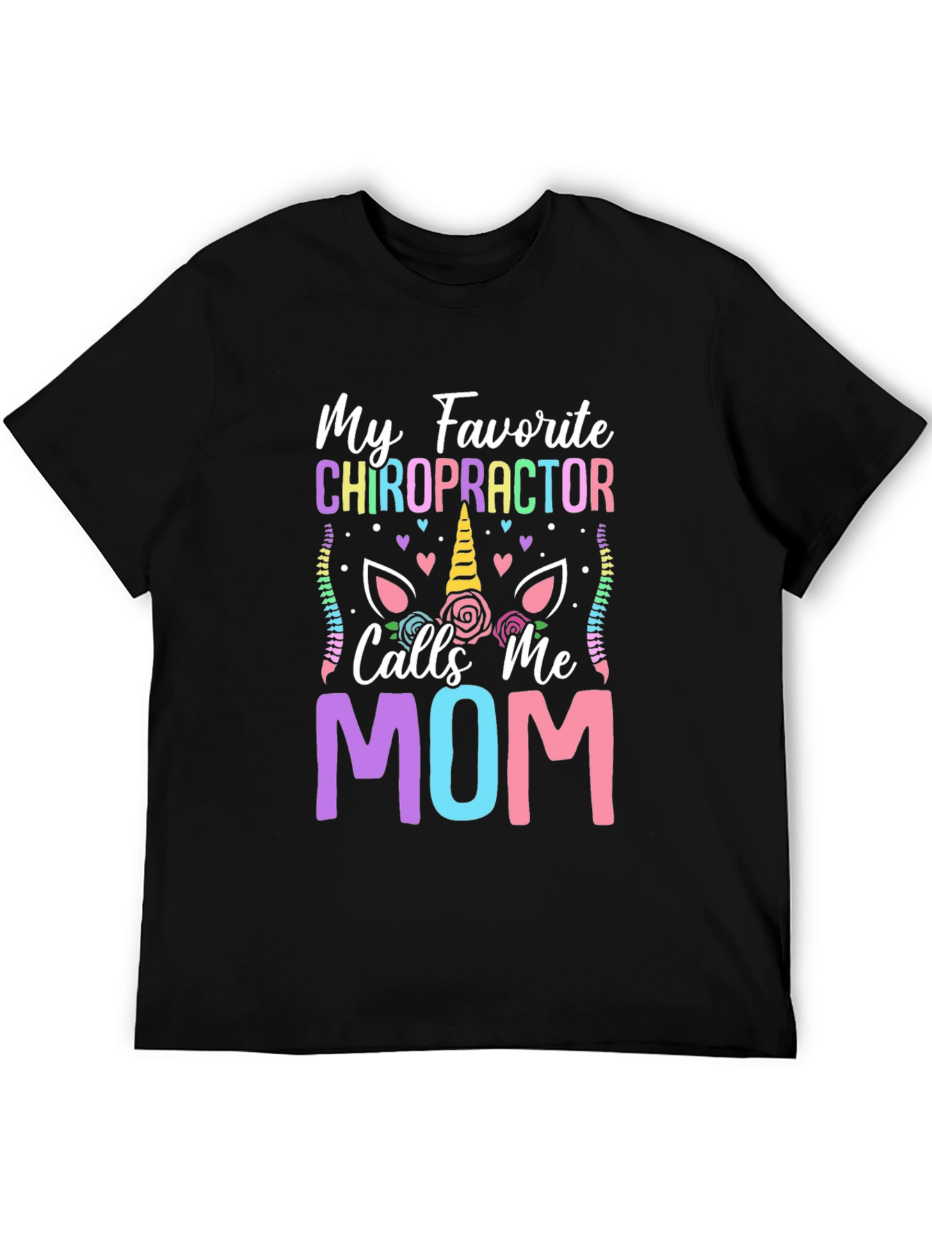 Chiropractor Mom T-Shirt - Novelty Graphic Tee