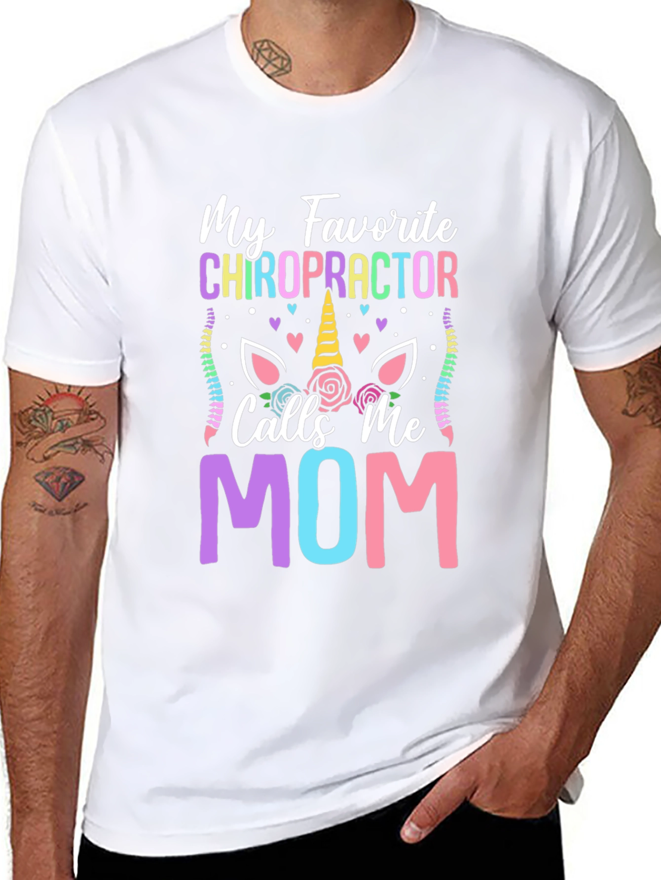 Chiropractor Mom T-Shirt - Novelty Graphic Tee