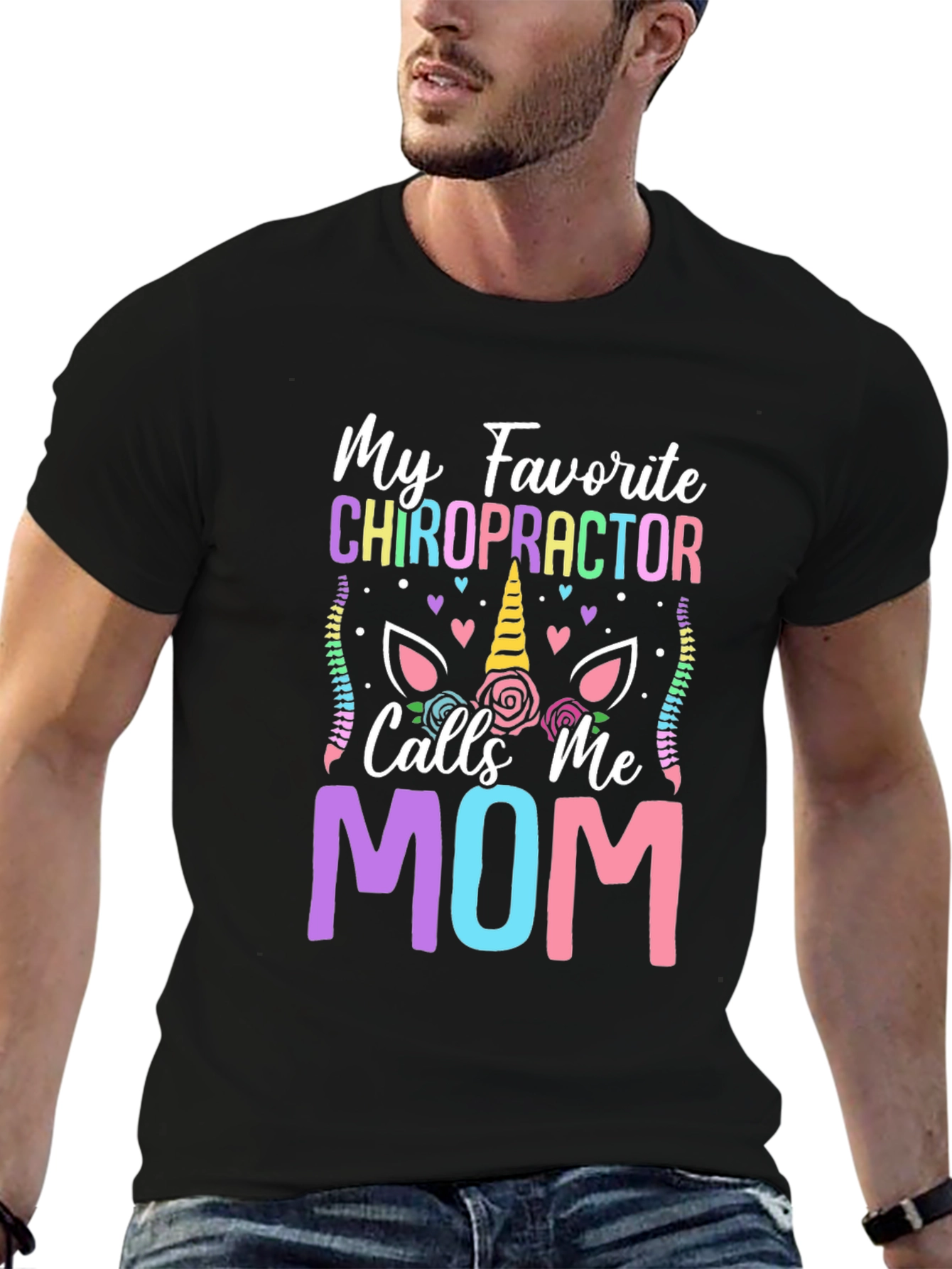 Chiropractor Mom T-Shirt - Novelty Graphic Tee