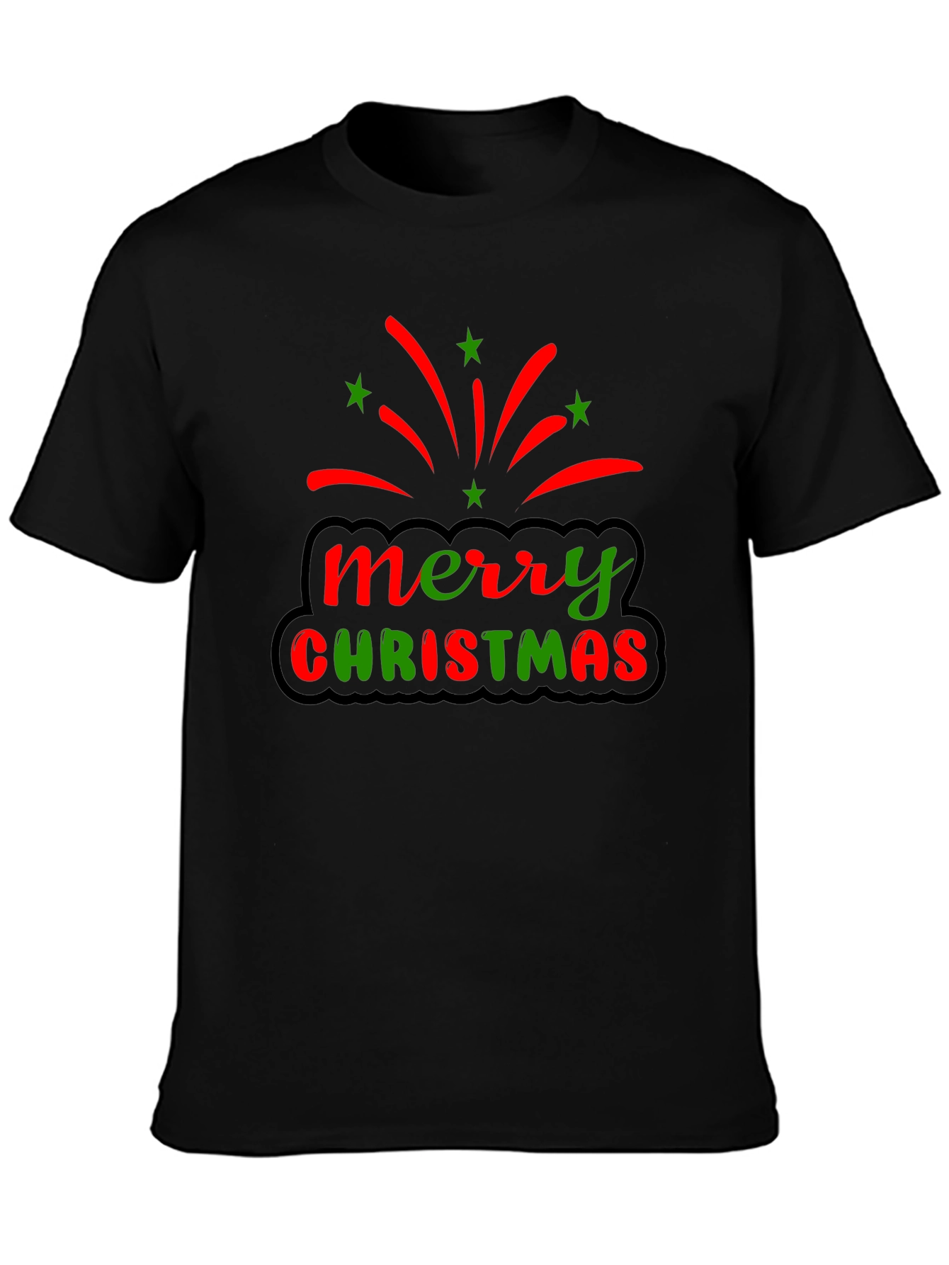 Merry Christmas Graphic Tee - Holiday Cheer
