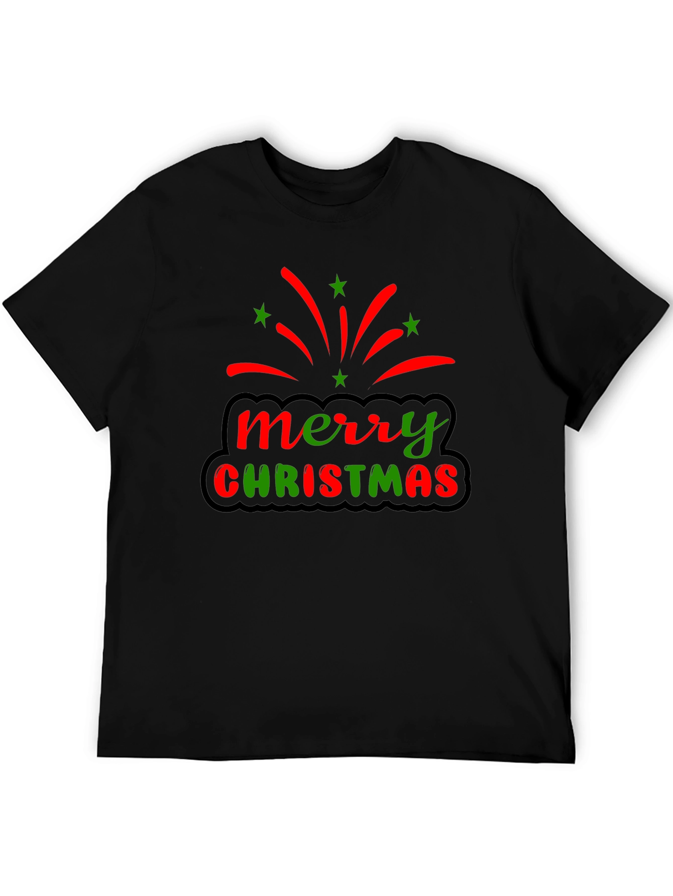 Merry Christmas Graphic Tee - Holiday Cheer