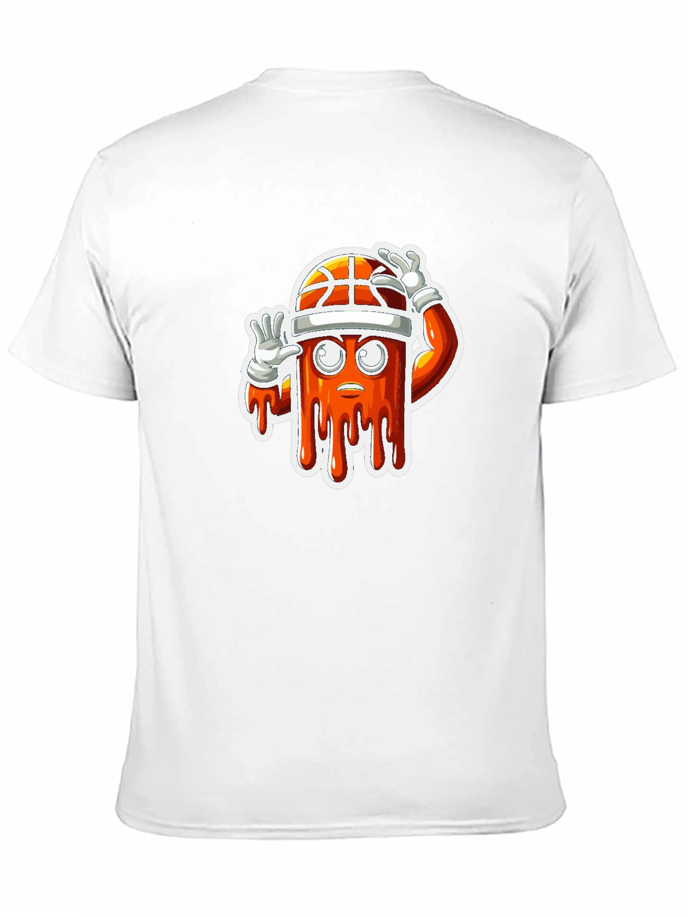 Basketball Character Black T-Shirt