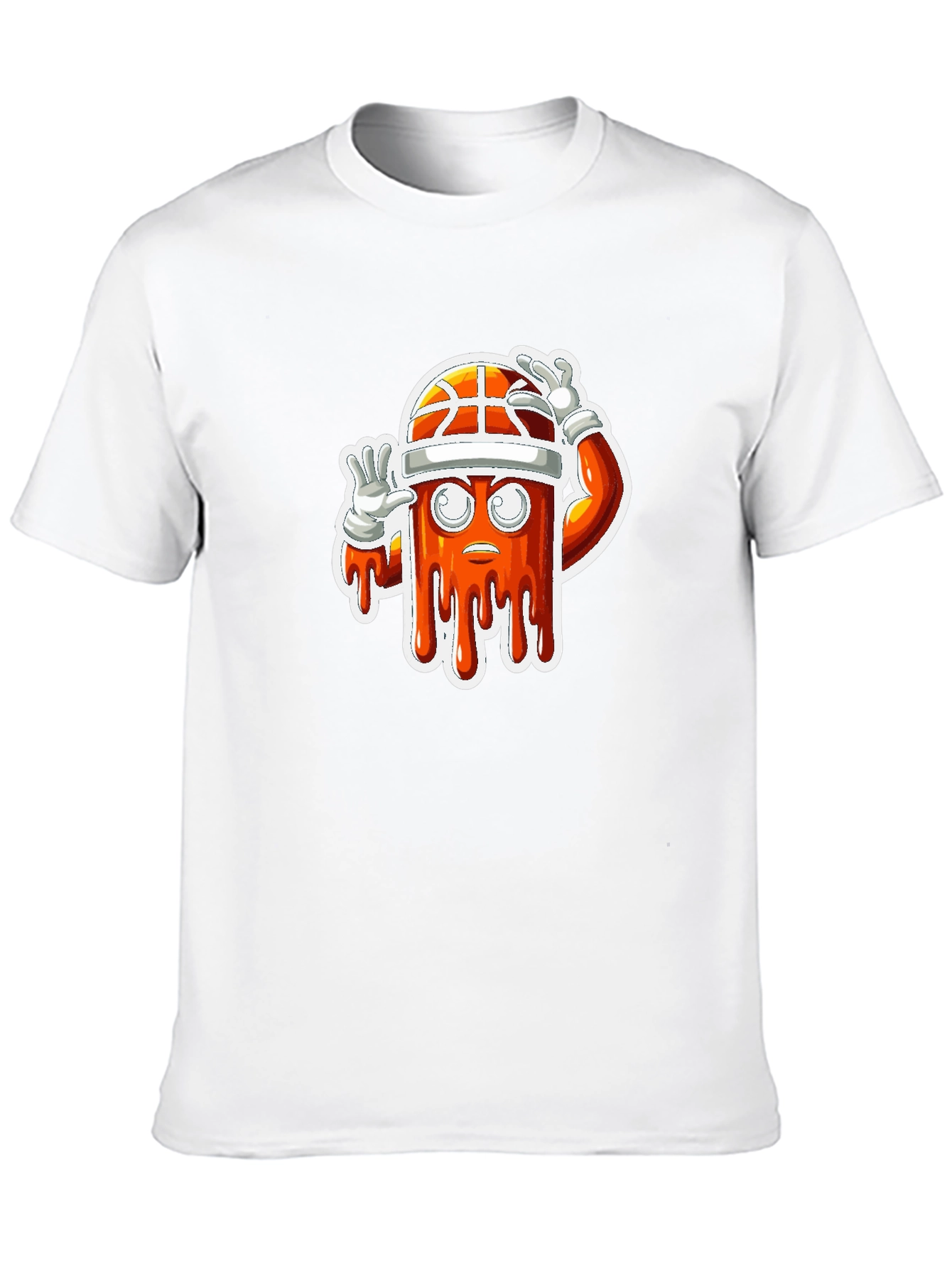 Basketball Character Black T-Shirt