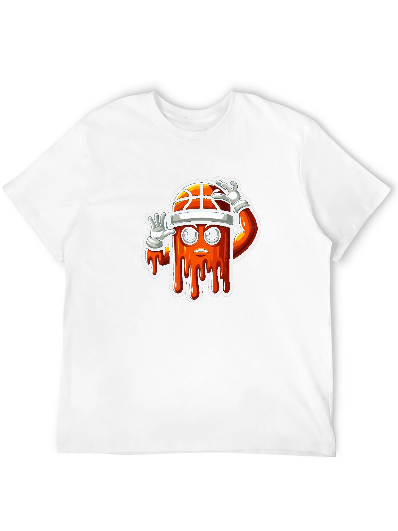 Basketball Character Black T-Shirt