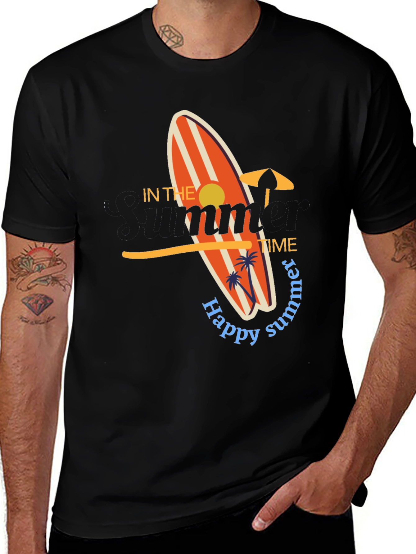Happy Summer T-Shirt - Surfboard Design