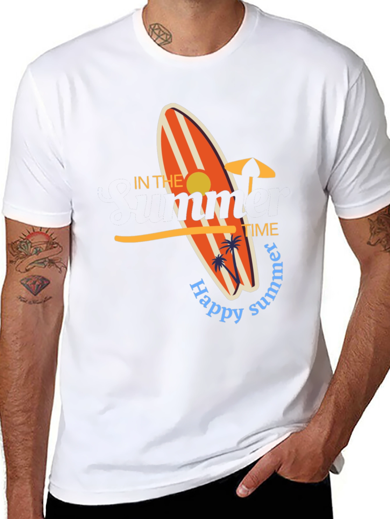 Happy Summer T-Shirt - Surfboard Design