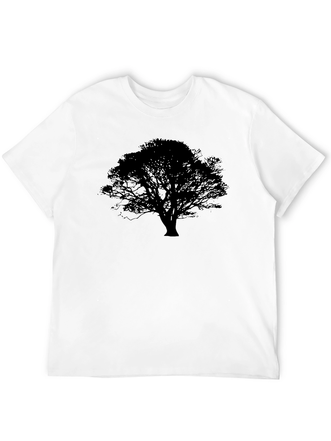 Mens Black Tree Graphic T-Shirt