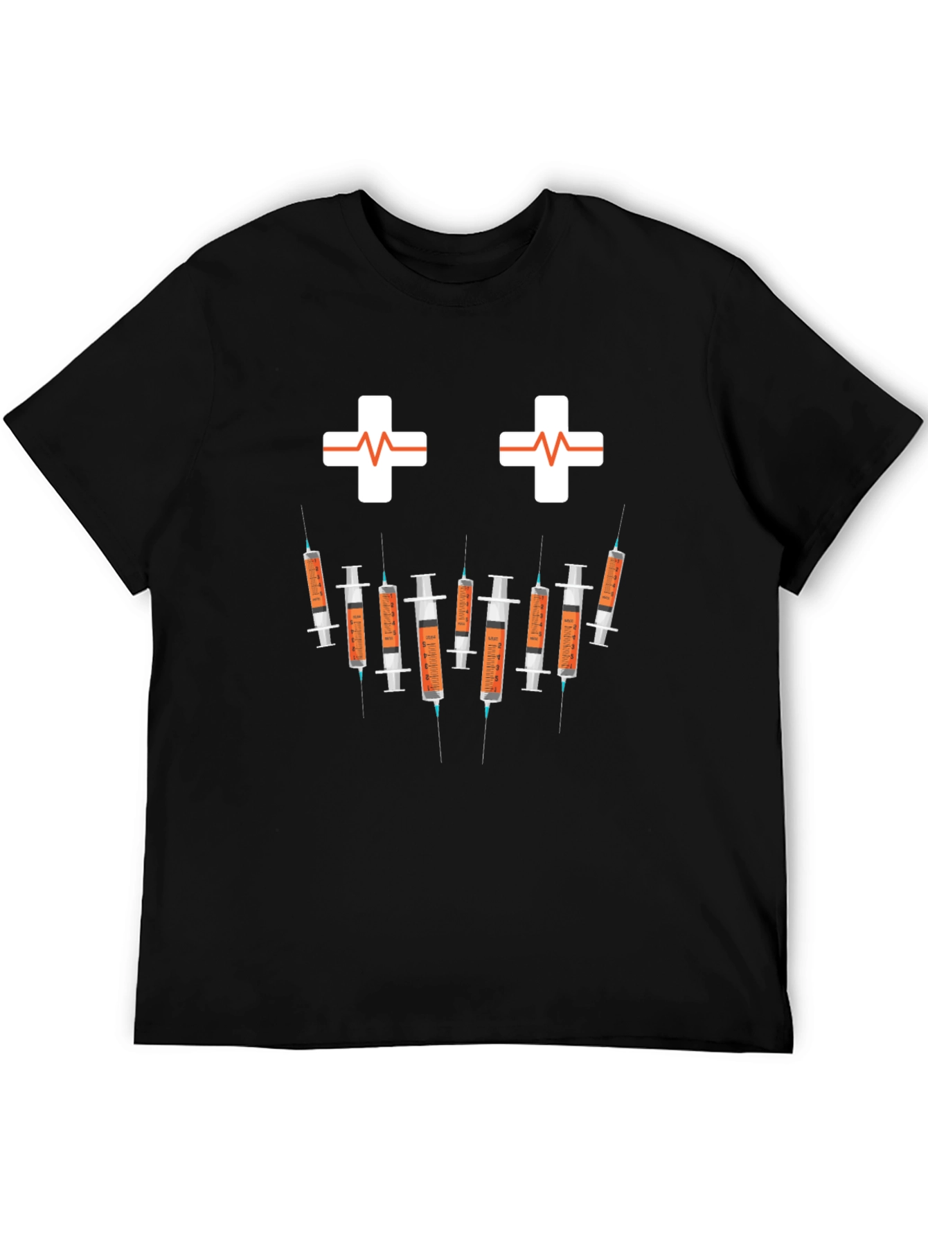 Humorous Nurse/Doctor Syringe Graphic T-Shirt