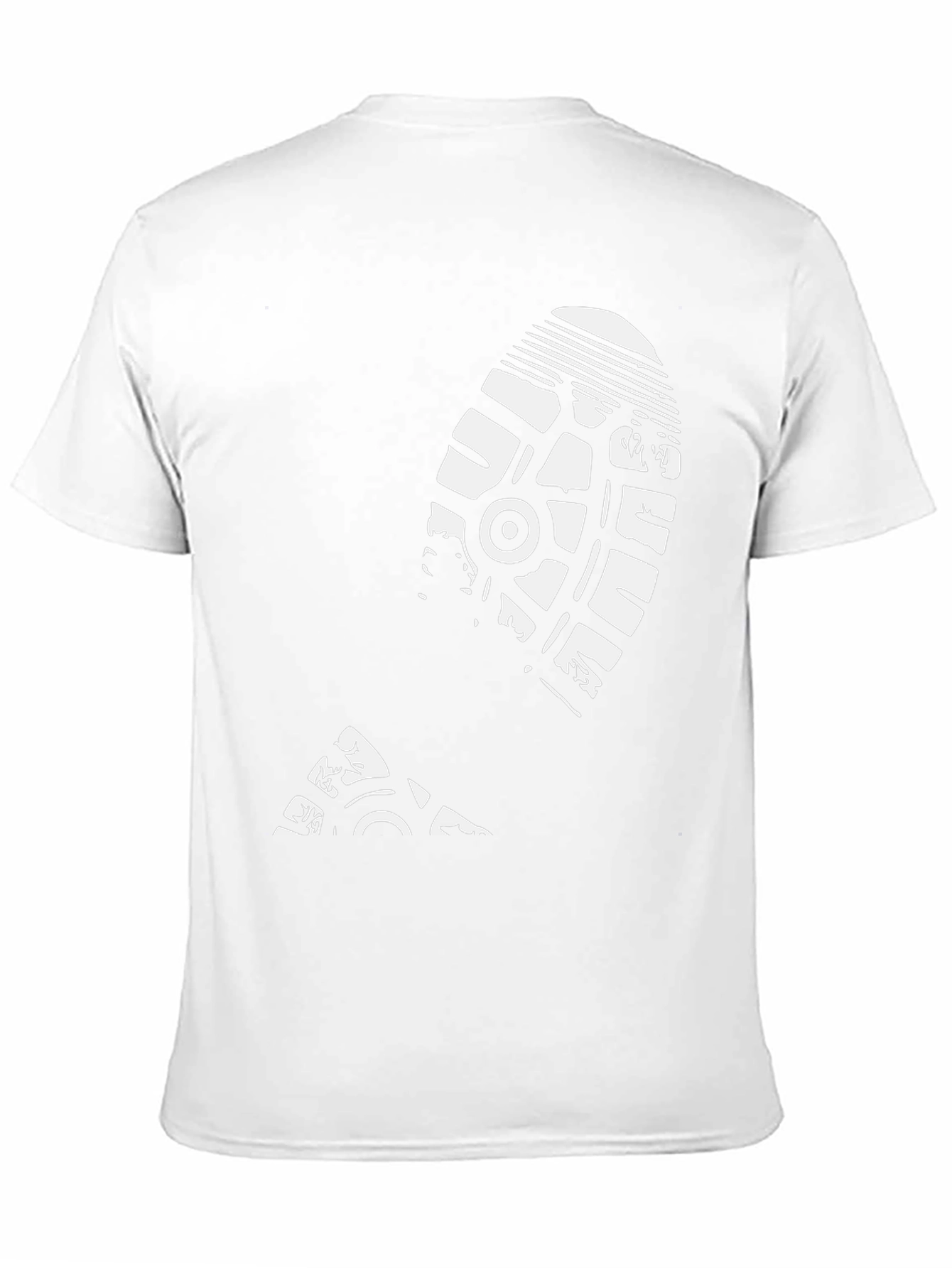 Footprint Graphic Tee - Black Casual Style